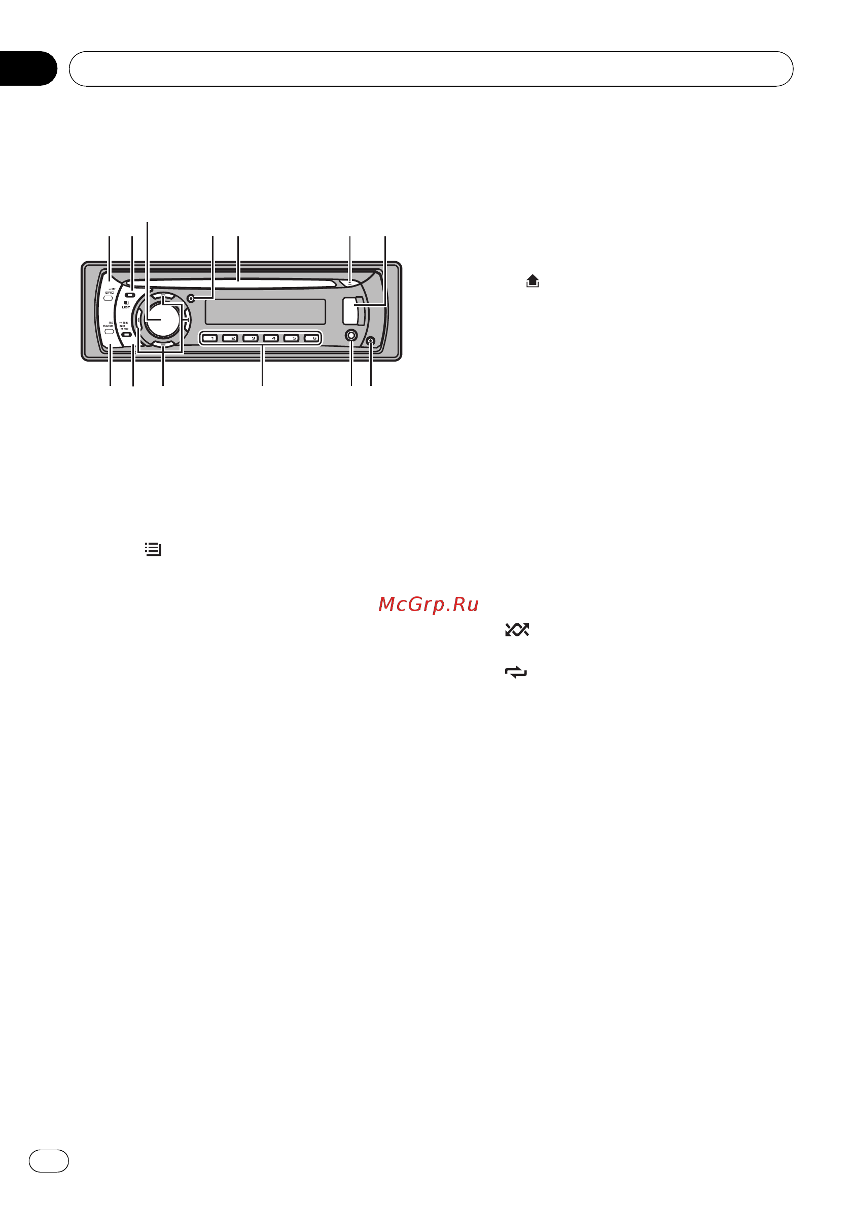 Pioneer DEH-2120UB [6/84] Funzionamento dell unità
