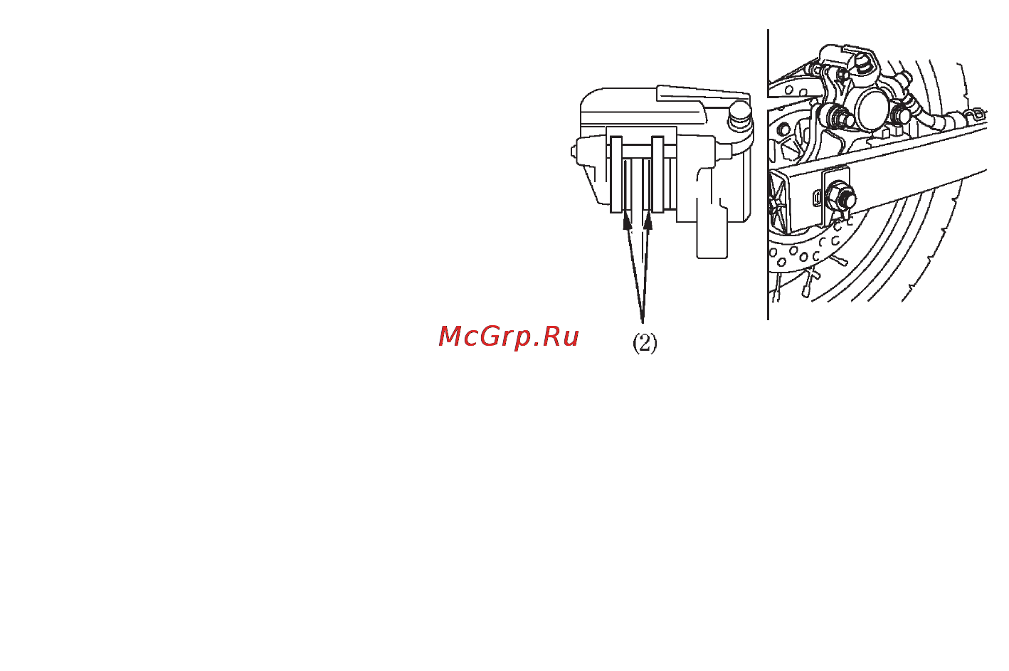 Honda FMX650 [103/126] Задний тормоз