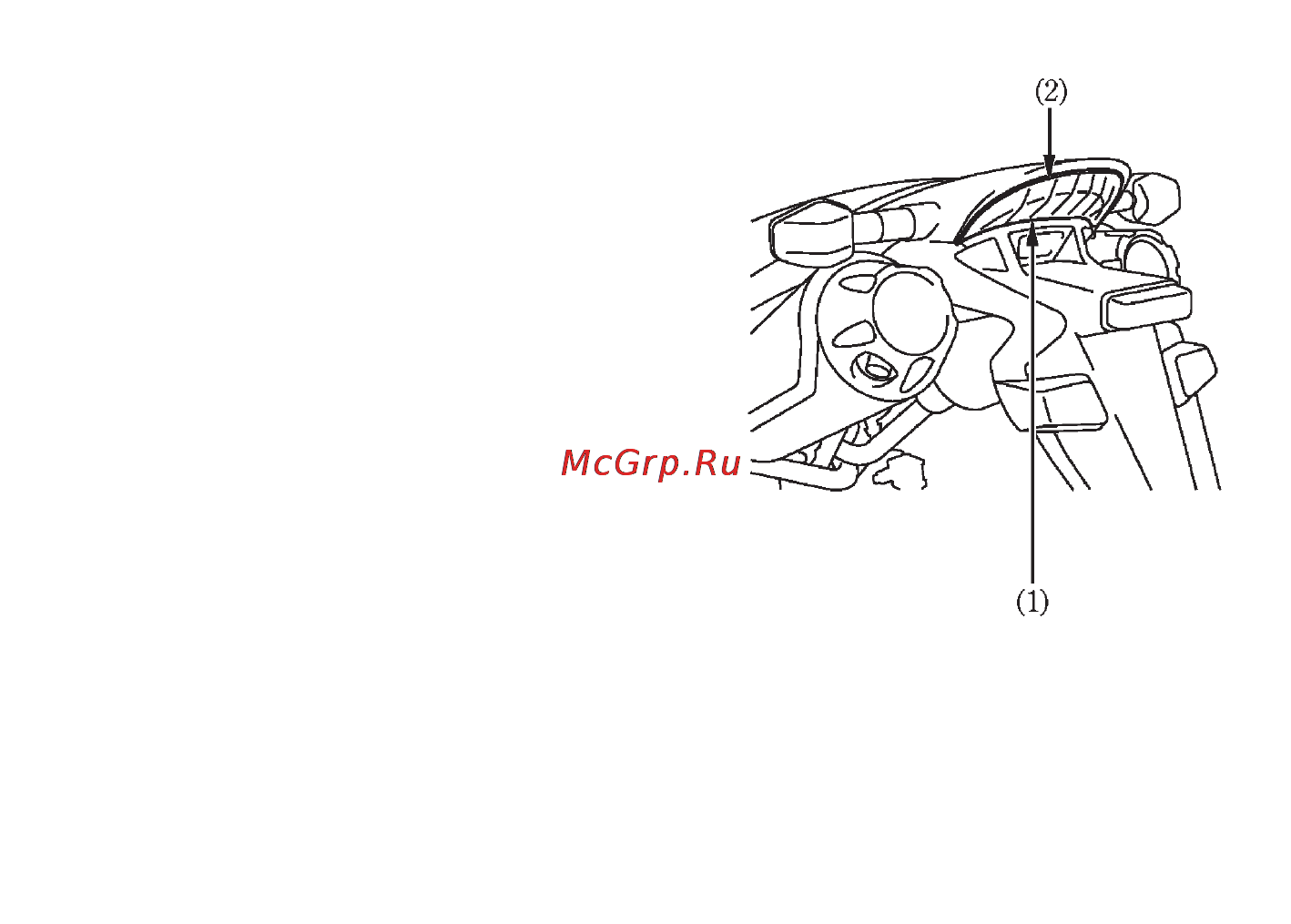 Honda FMX650 [112/126] Стоп сигнал задний габаритный фонарь