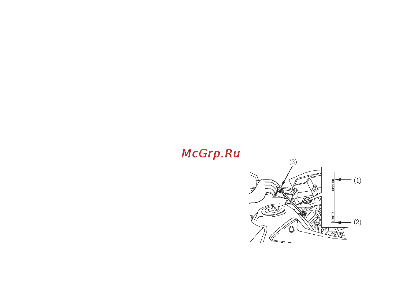 Honda FMX650 [32/126] Проверка уровня моторного масла