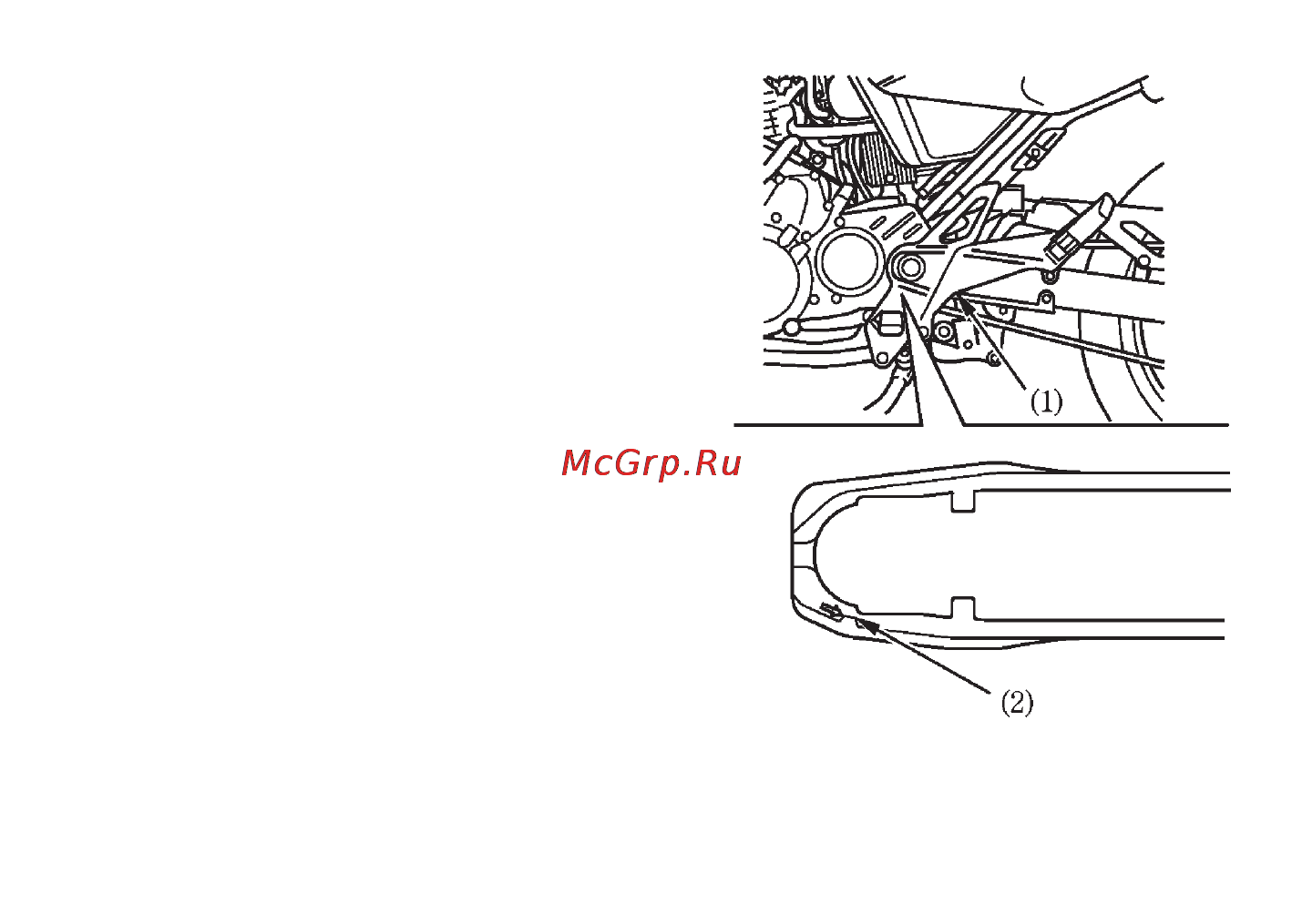 Honda FMX650 [93/126] Направляющая приводной цепи