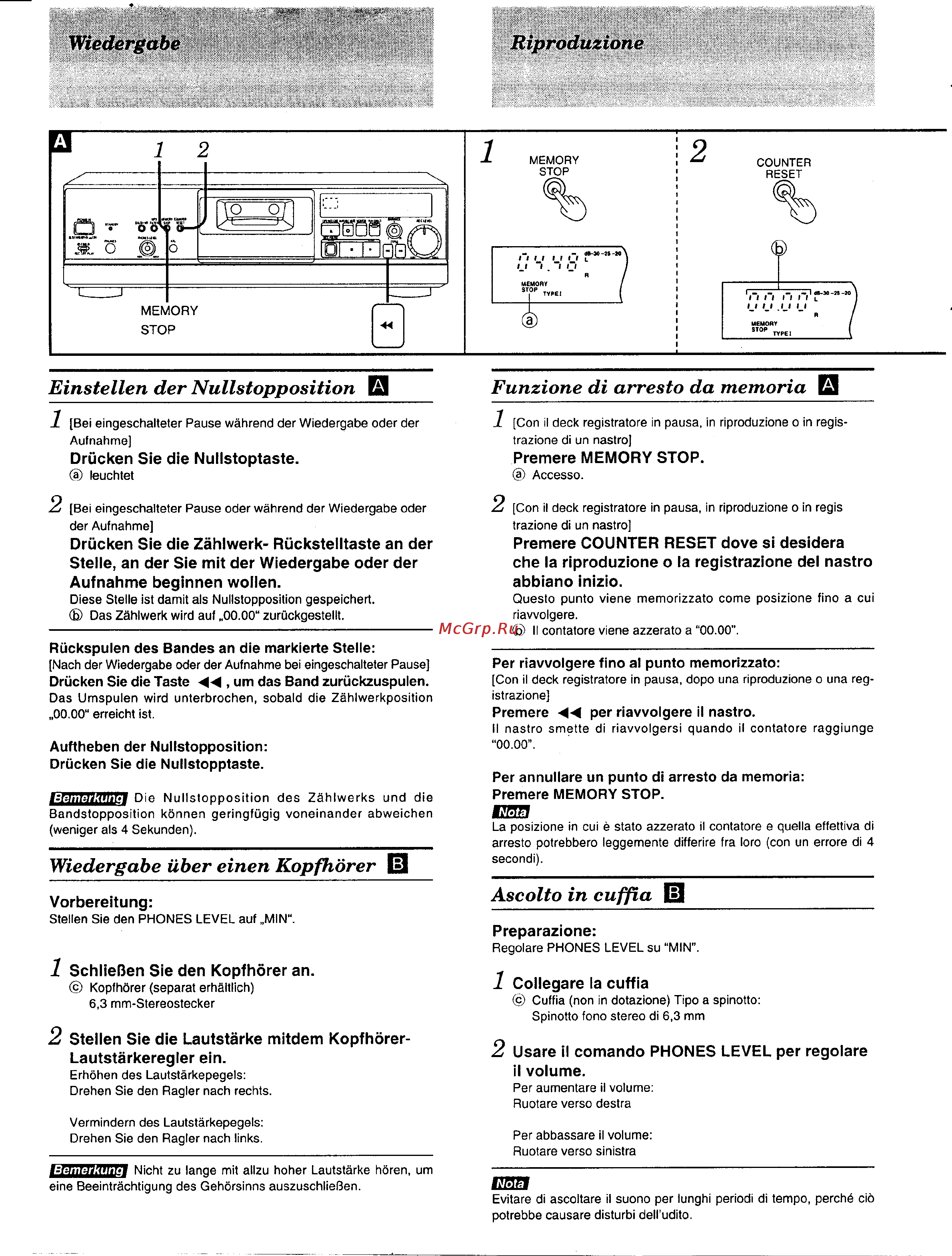 Technics RS-AZ6 [18/39] Ascolto in cuffia el