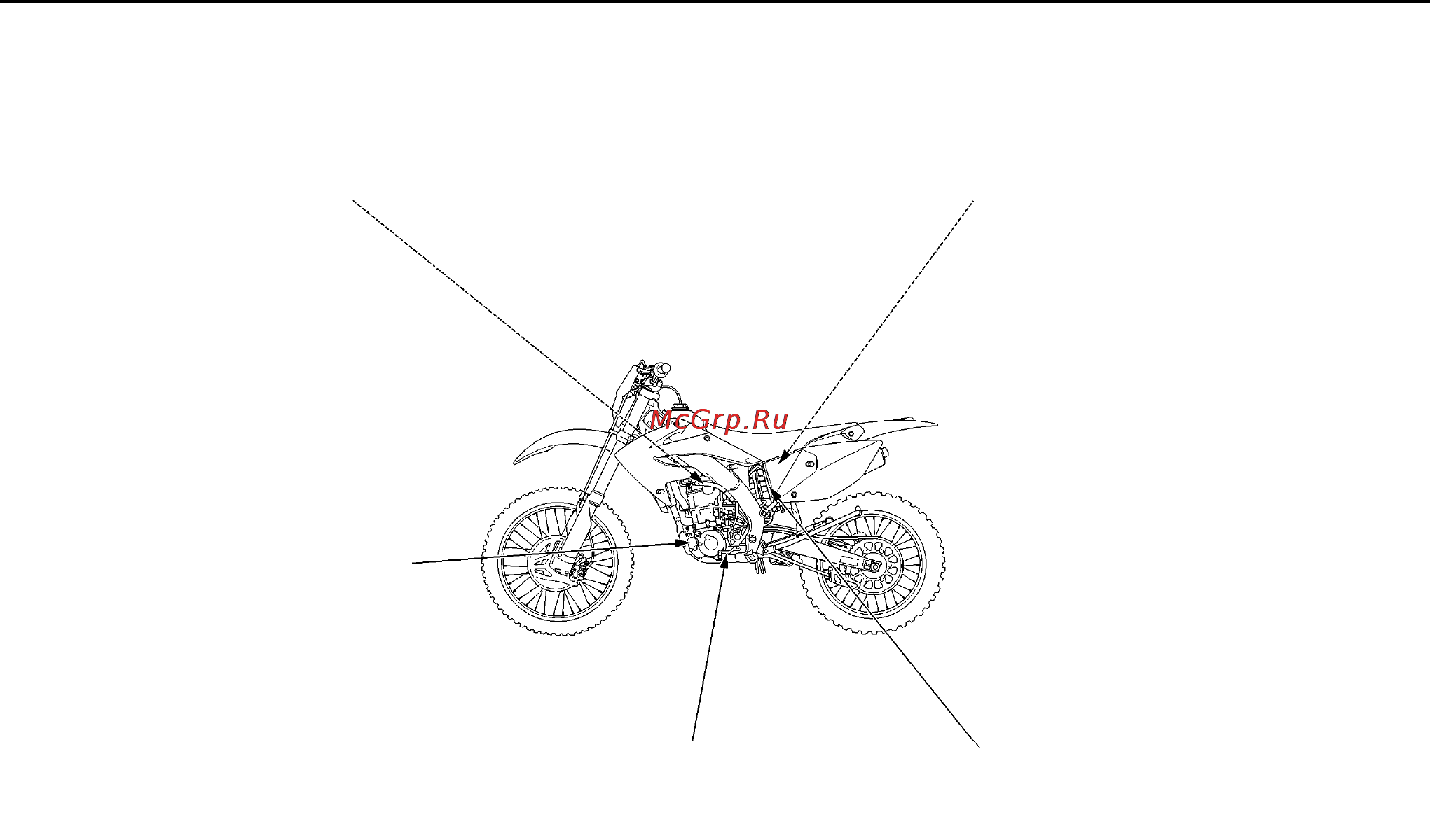 Honda CRF250X (2006) [36/171] Техническое обслуживание во время состязаний