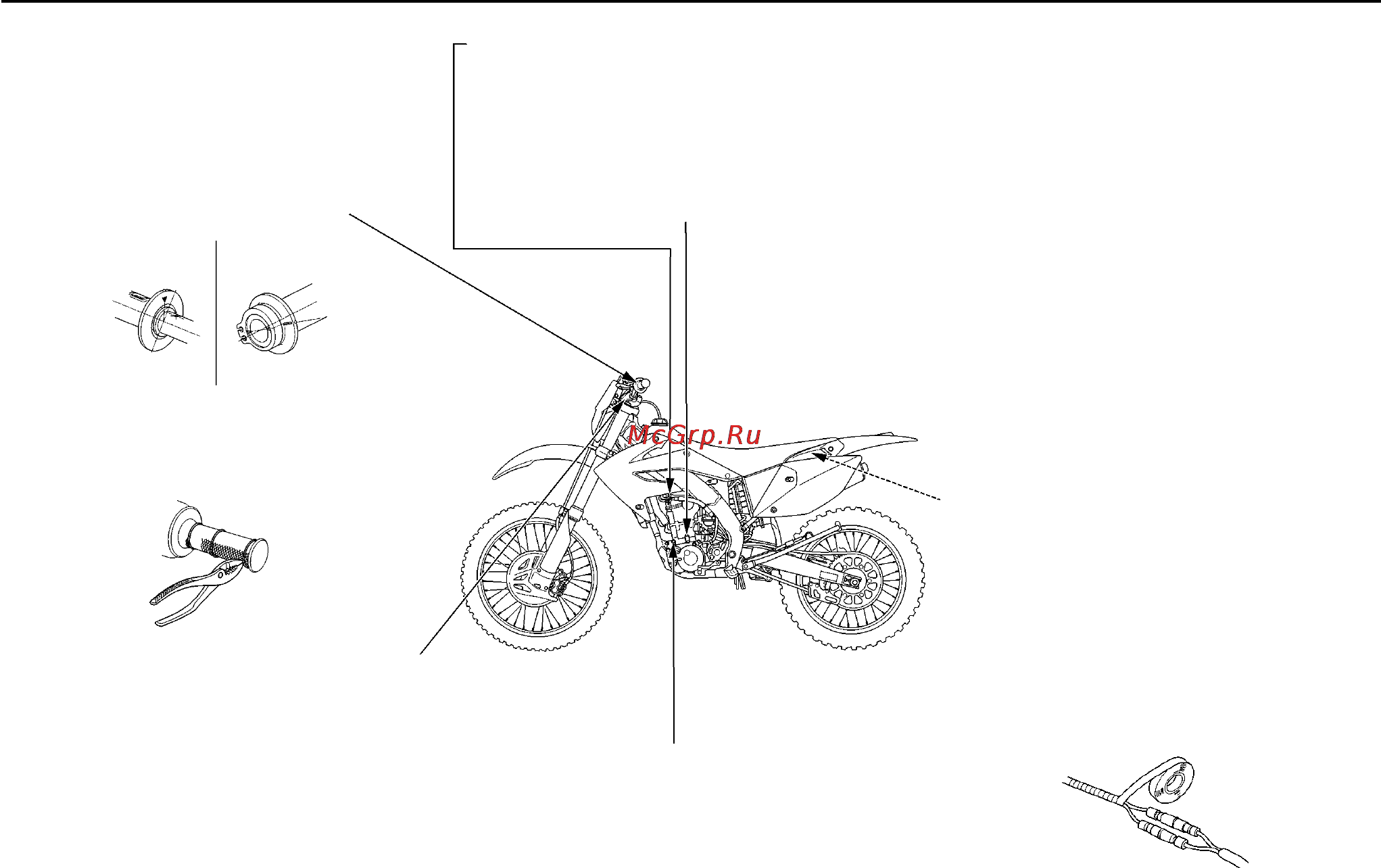 Honda CRF250X (2006) [37/171] Техническое обслуживание во время состязаний