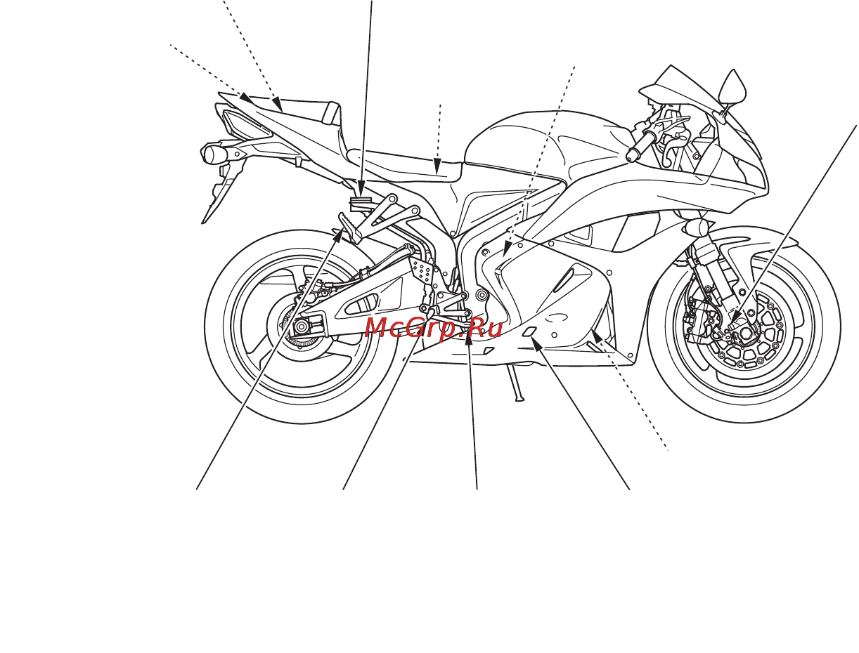 Honda CBR600RR ABS Инструкция по эксплуатации онлайн [20/166] 9755