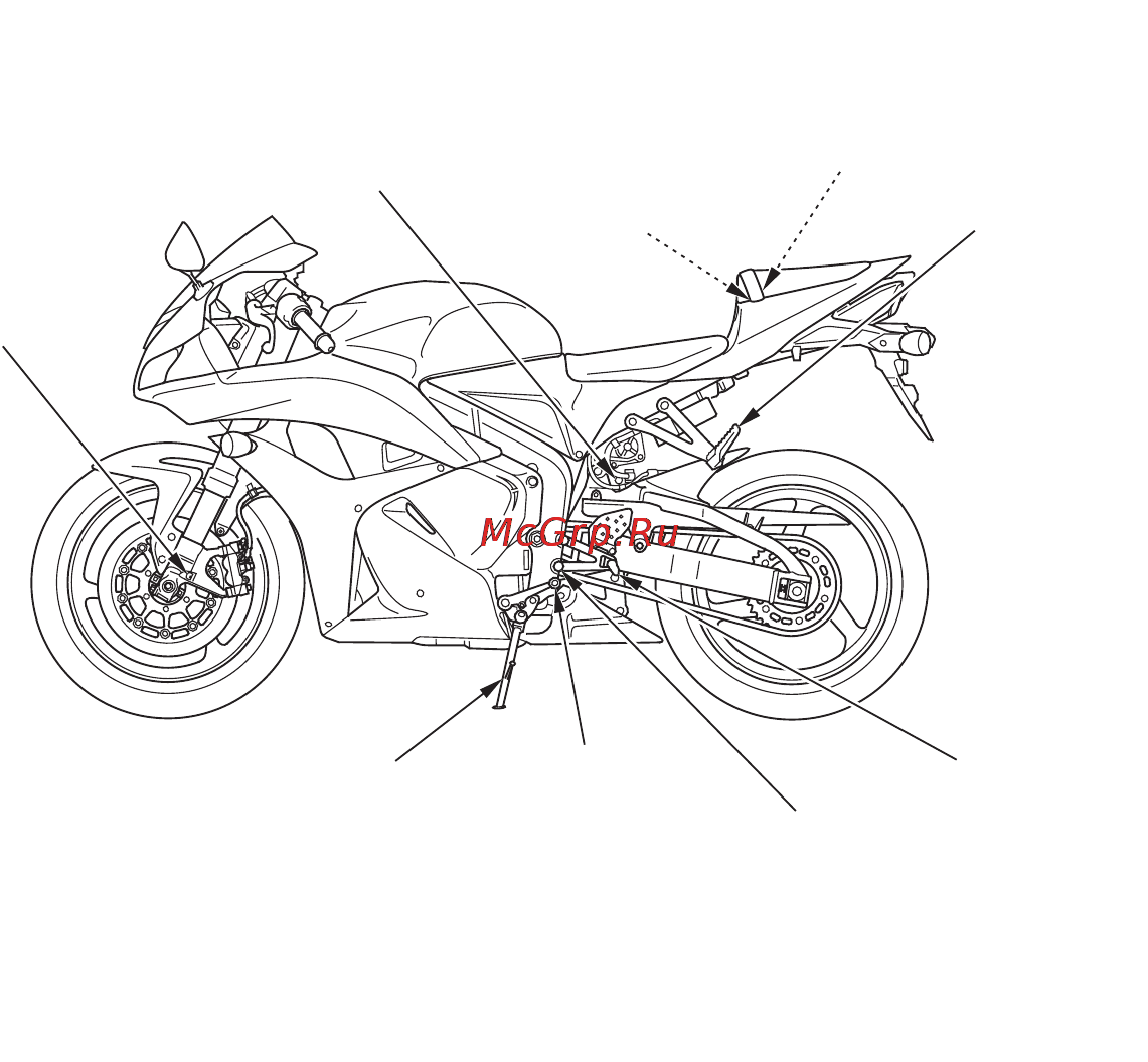 Honda CBR600RR ABS Инструкция по эксплуатации онлайн [21/166] 9755