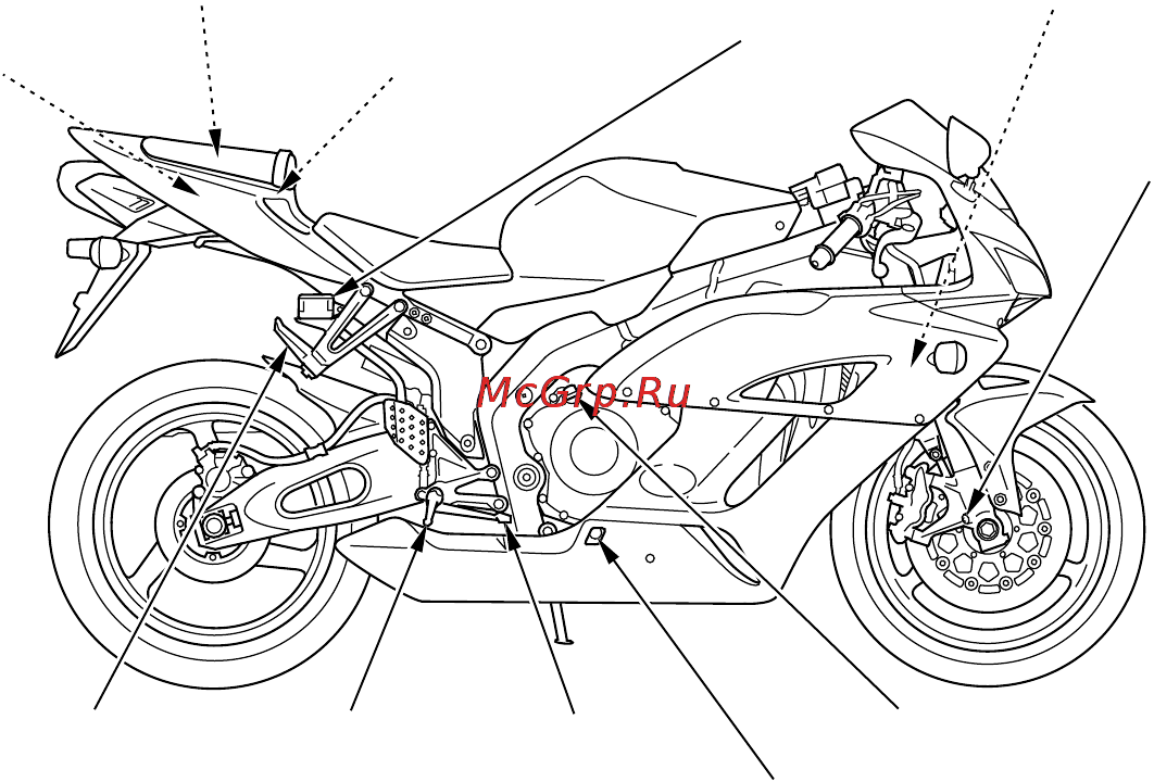 Honda CBR1000RR Инструкция по эксплуатации онлайн [20/158] 9763