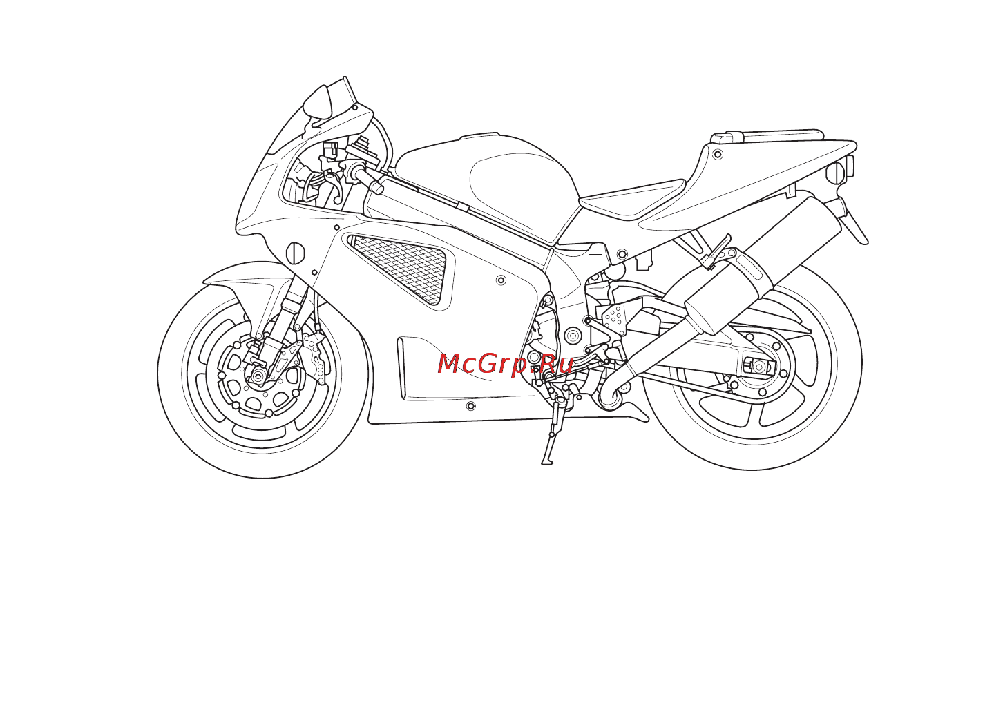 Honda VTR1000 [3/138] Руководство по эксплуатации мотоцикла honda vtr1000sp 2