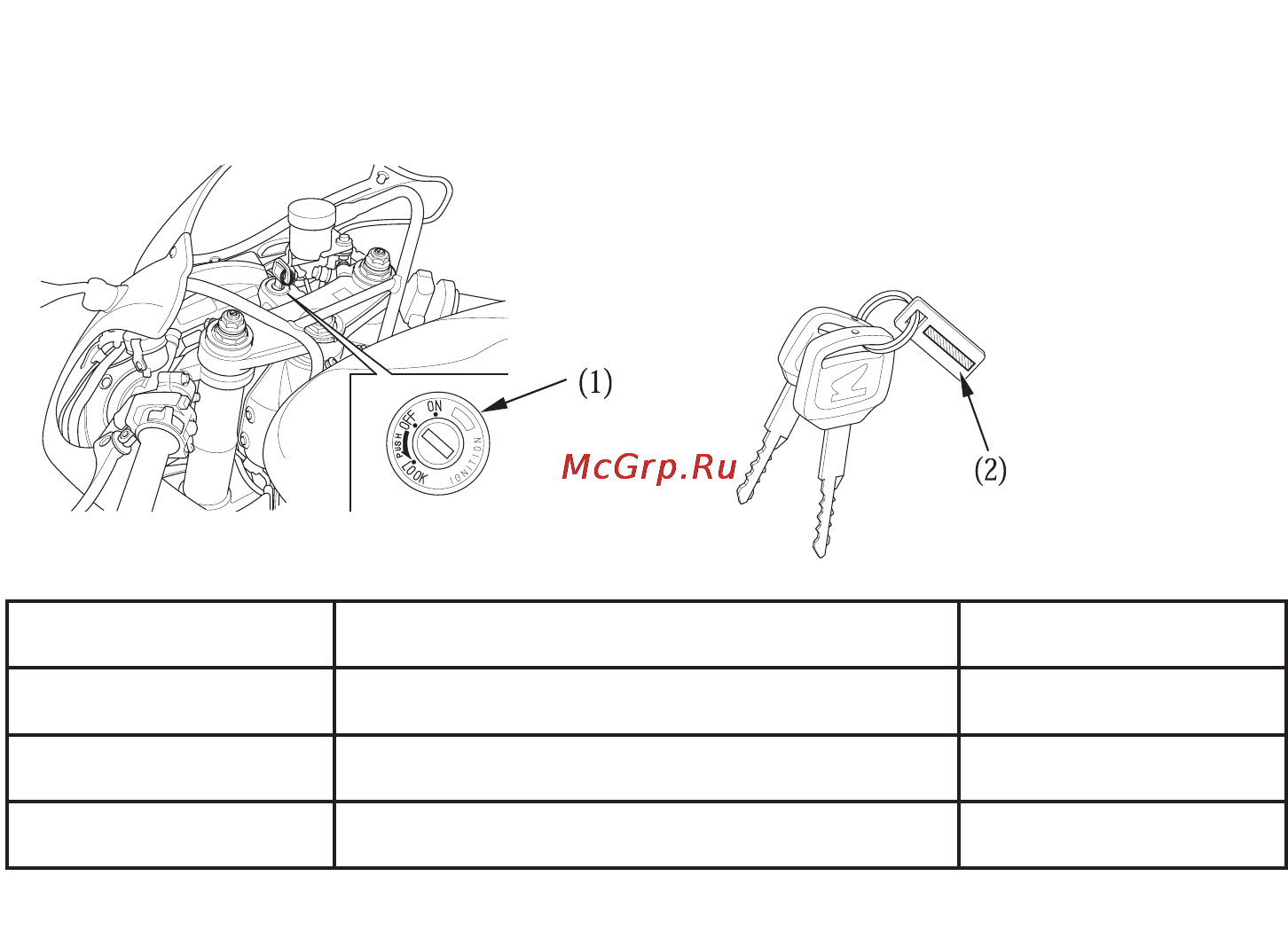 Honda VTR1000 [53/138] Механизмы и органы управления
