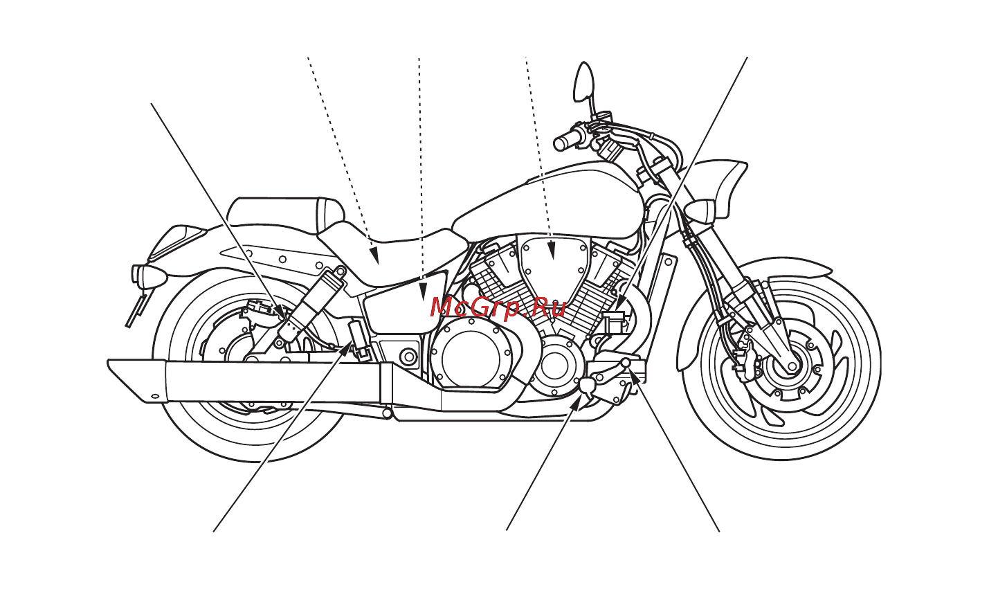 Honda VTX1800 Инструкция по эксплуатации онлайн [20/120] 9803