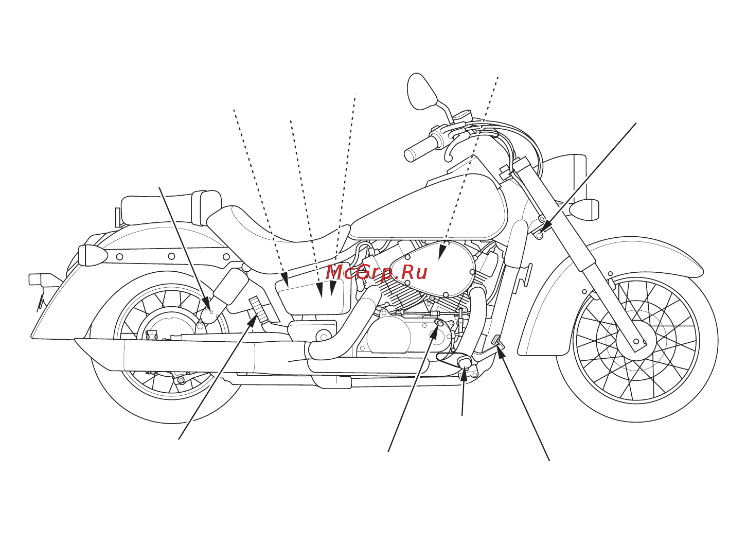 Honda VT750C Инструкция по эксплуатации онлайн [21/127] 9819