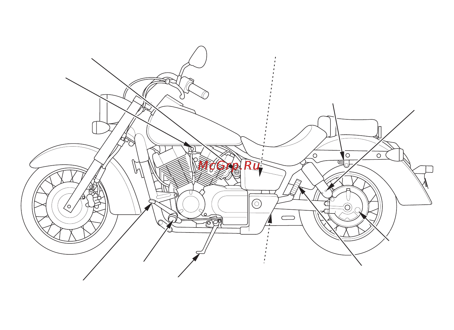Honda VT750C Инструкция по эксплуатации онлайн [22/127] 9819
