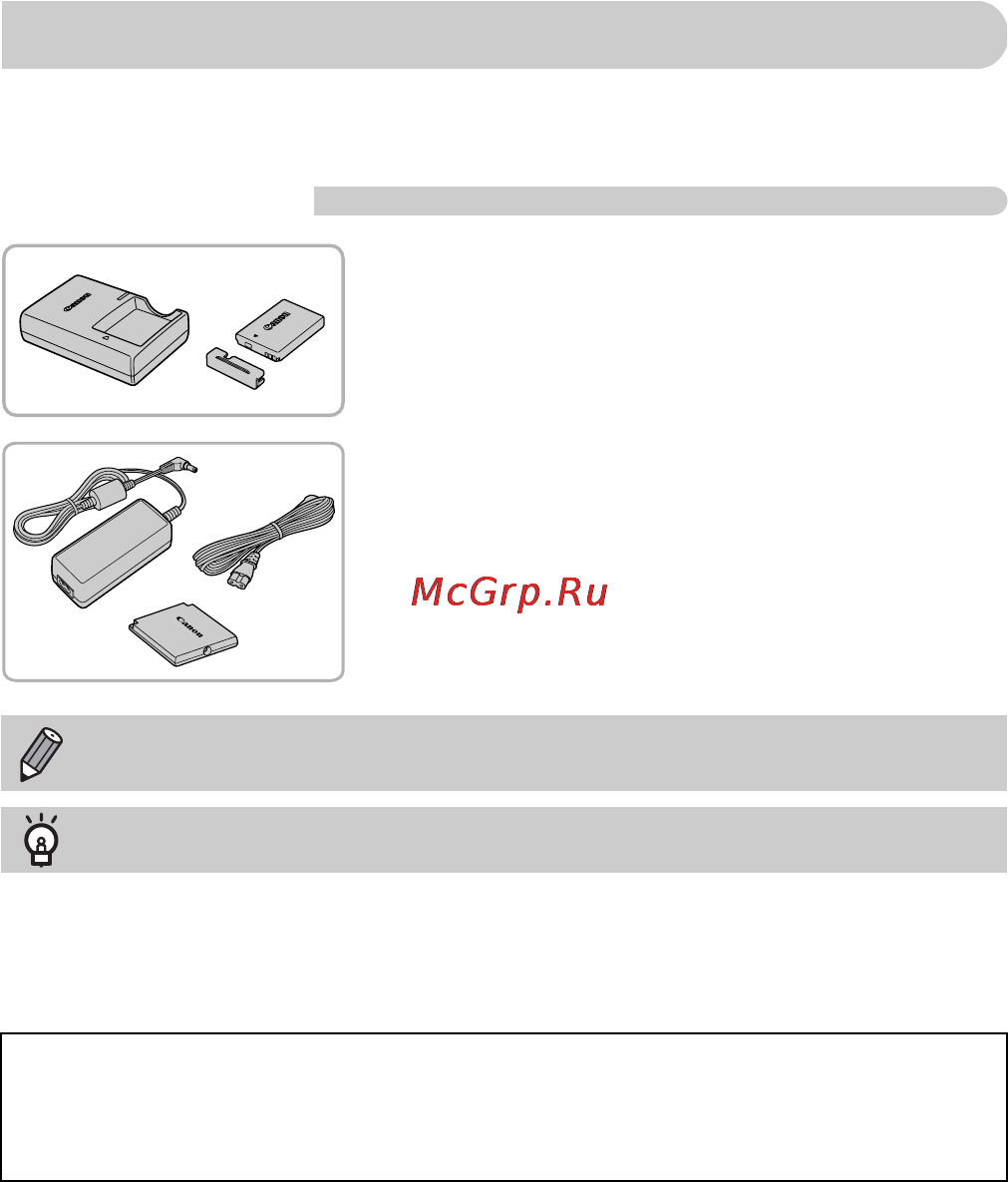 Canon IXUS 115 HS Silver [38/209] Отдельно продаваемые принадлежности