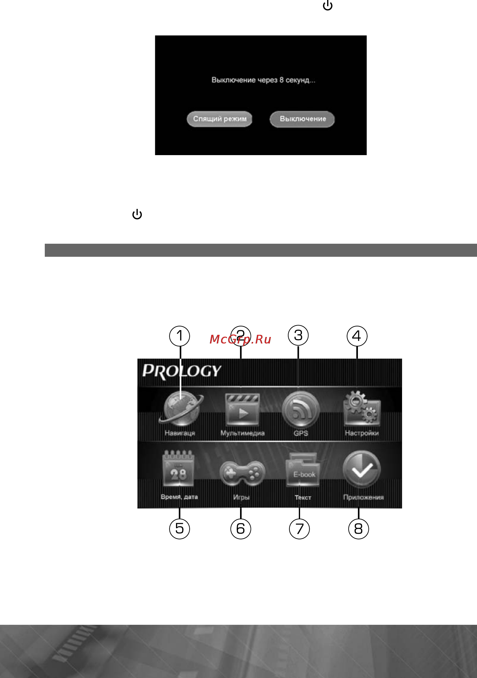 Prology iMap-605A Инструкция по эксплуатации онлайн [10/29] 9841