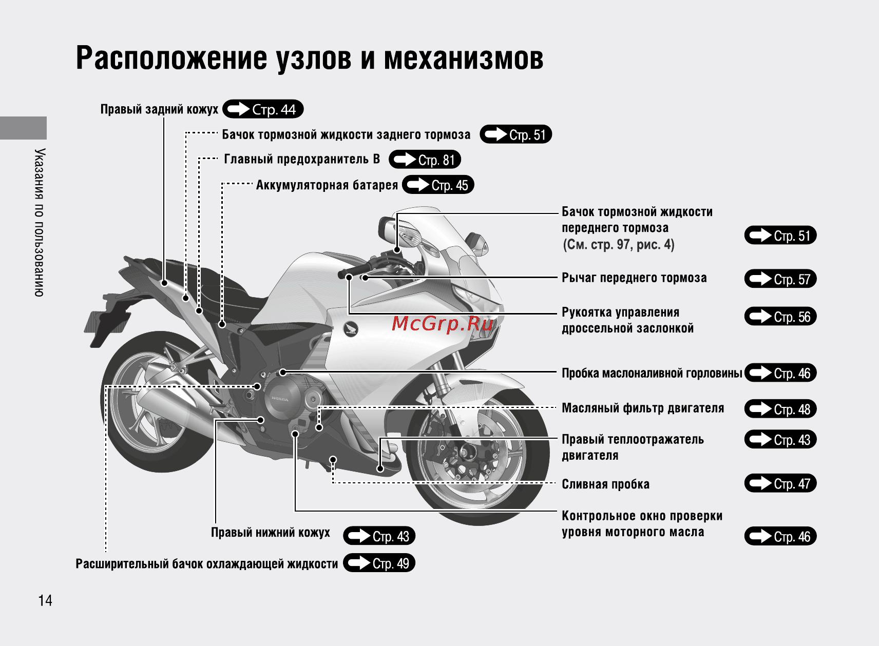 Honda VFR1200FA (2009) Инструкция по эксплуатации онлайн [19/109] 9859