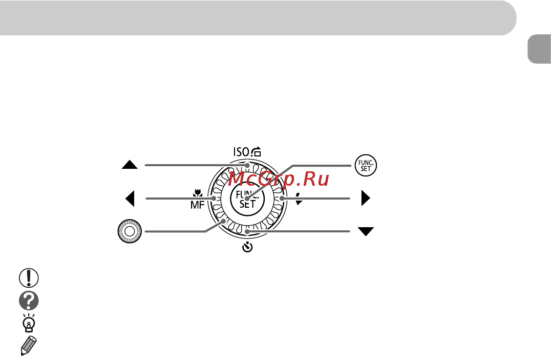 Canon POWERSHOT SX130IS [9/175] Условные обозначения