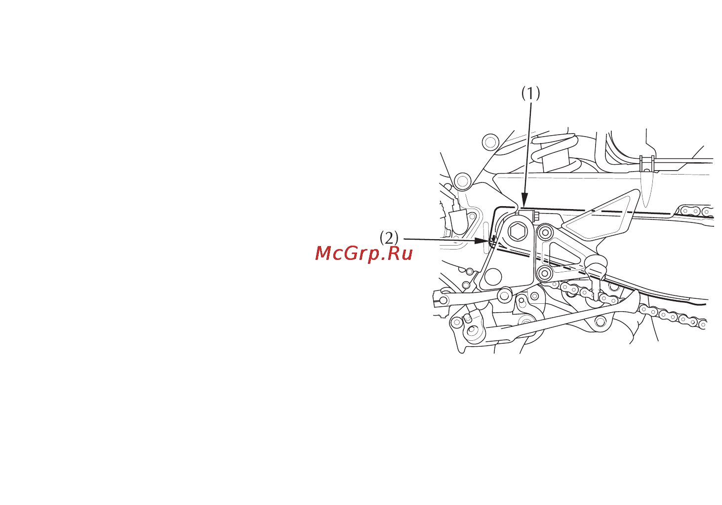 Honda VFR800 (2009) [122/161] Направляющая приводной цепи