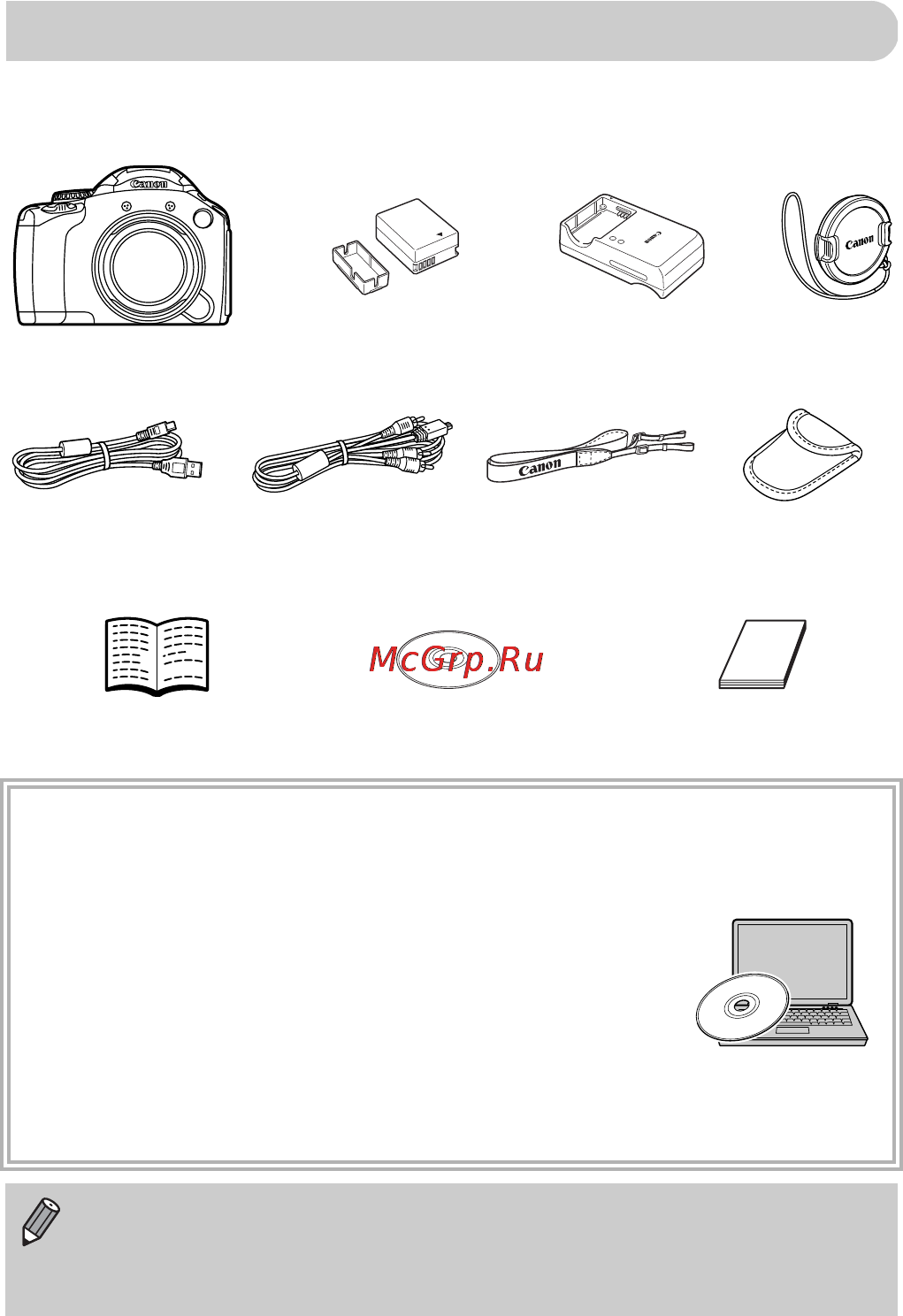 Canon PowerShot SX30 IS [2/195] Проверка комплектности