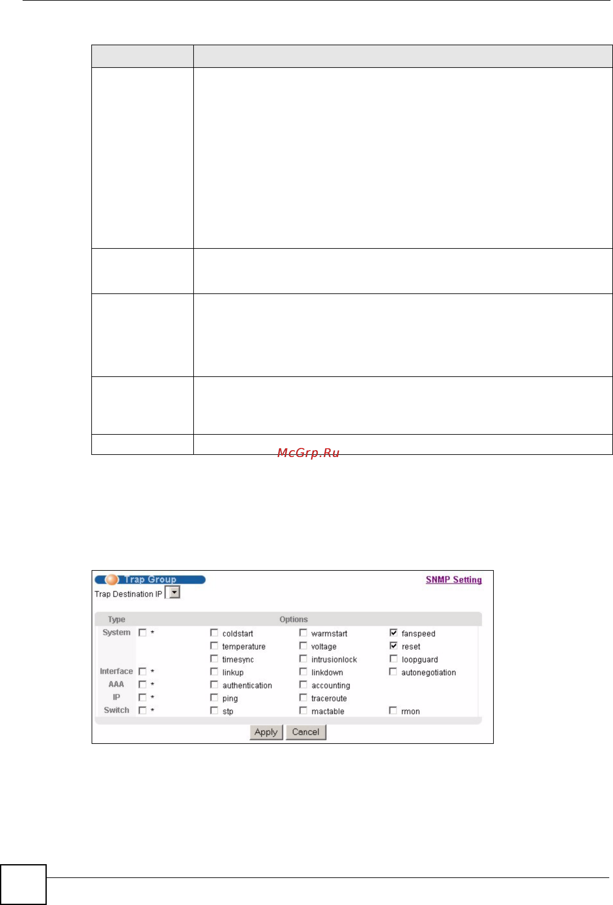 Zyxel GS-2024 EE [188/266] Configuring snmp trap group