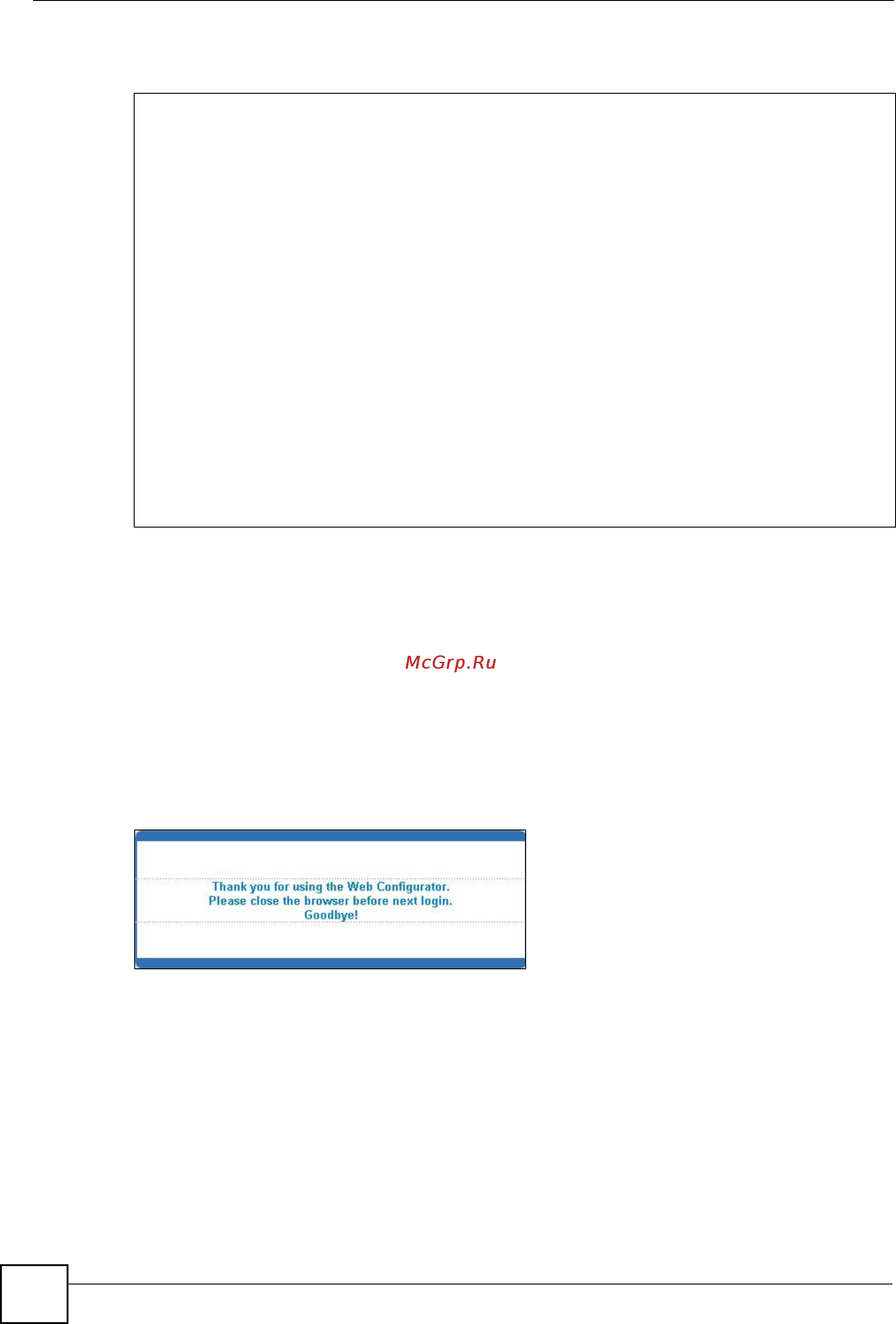 Zyxel GS-2024 EE [52/266] Logging out of the web configurator