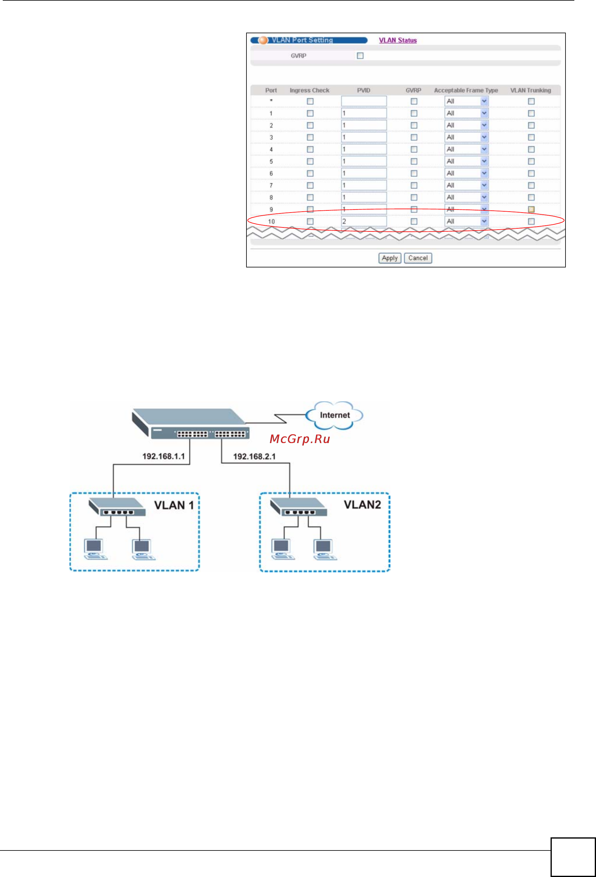 Zyxel GS-2024 EE [55/266] Configuring switch management ip address