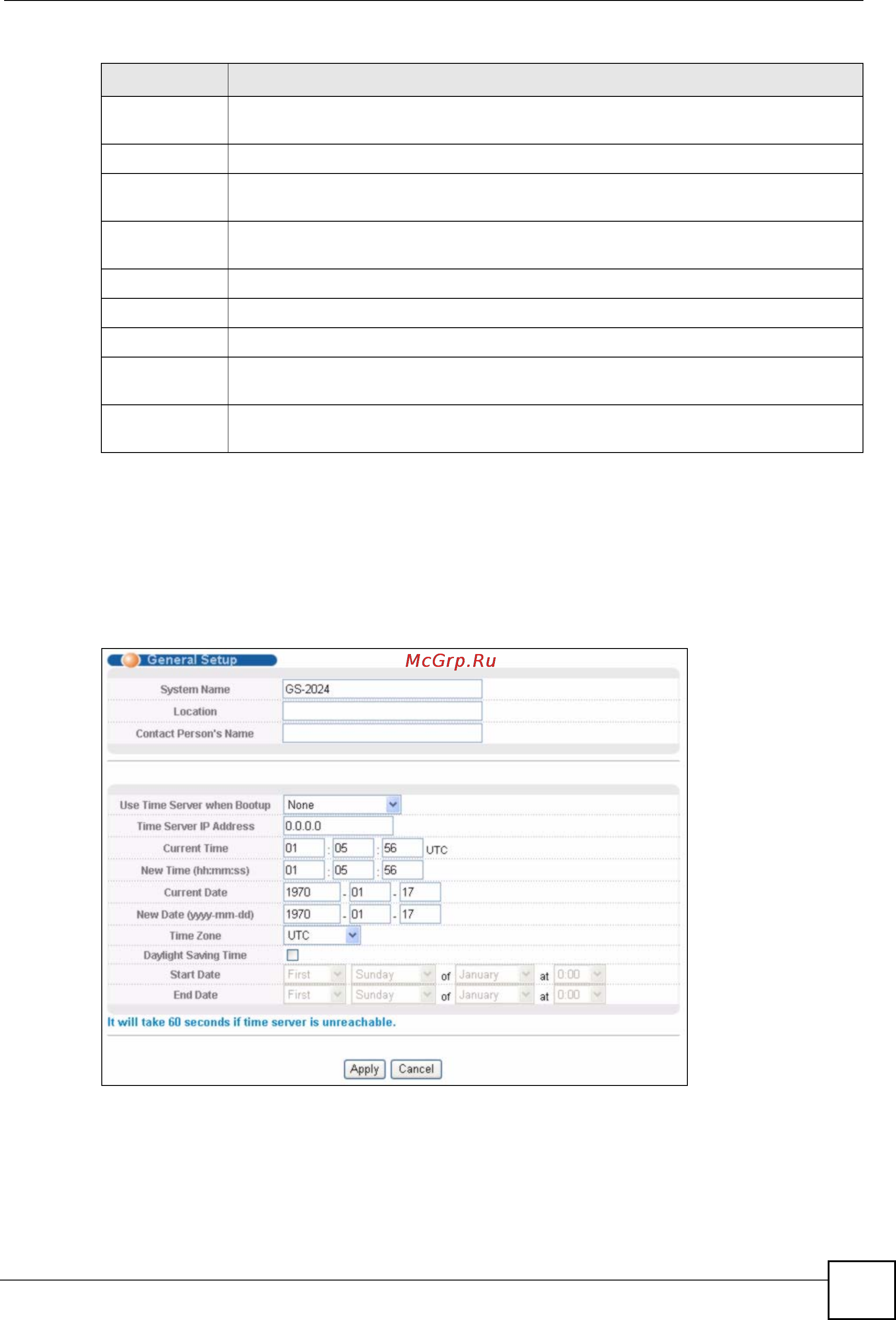 Zyxel GS-2024 EE [65/266] General setup