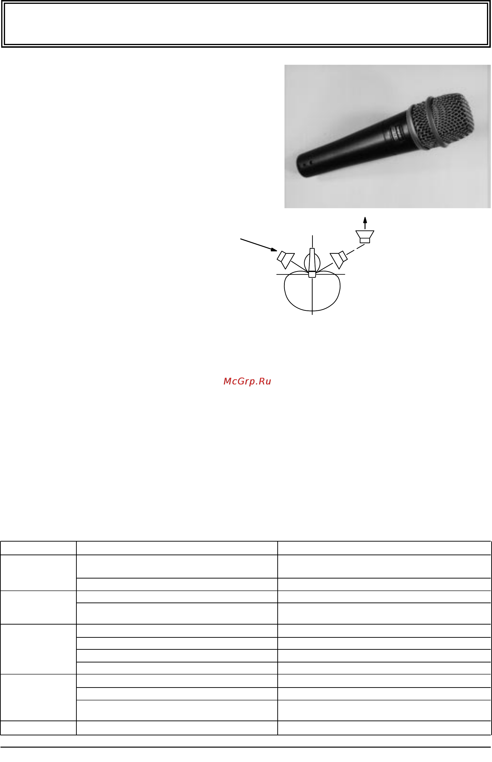 Shure BETA 57 A Инструкция по эксплуатации онлайн