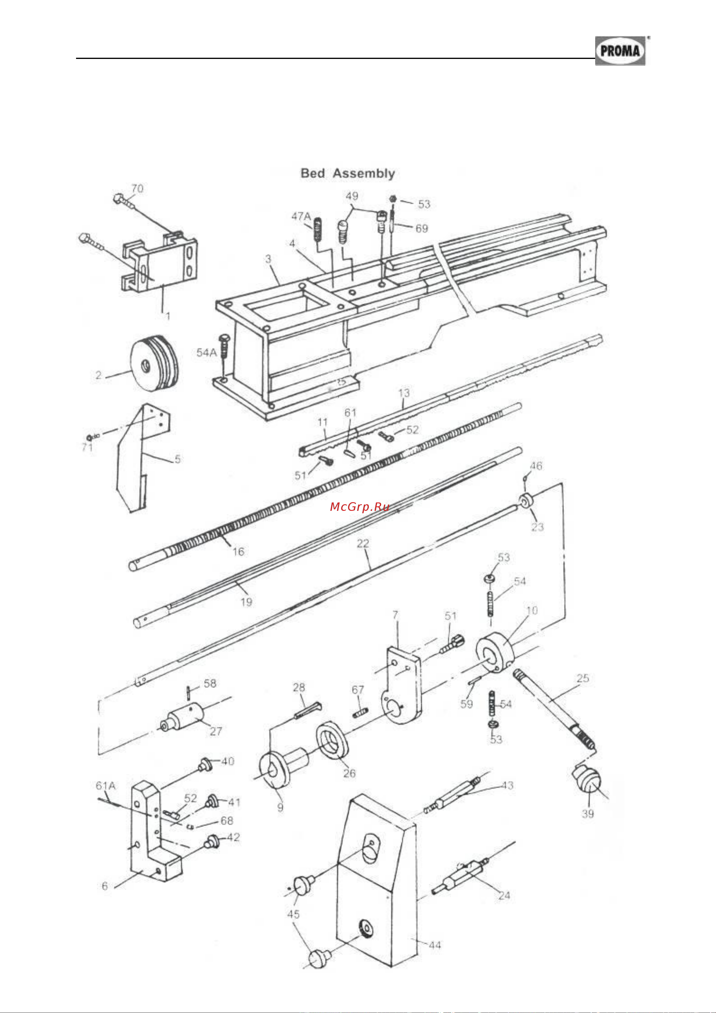Proma SPD-1000P 25015002 [22/44] Схема узлов и деталей