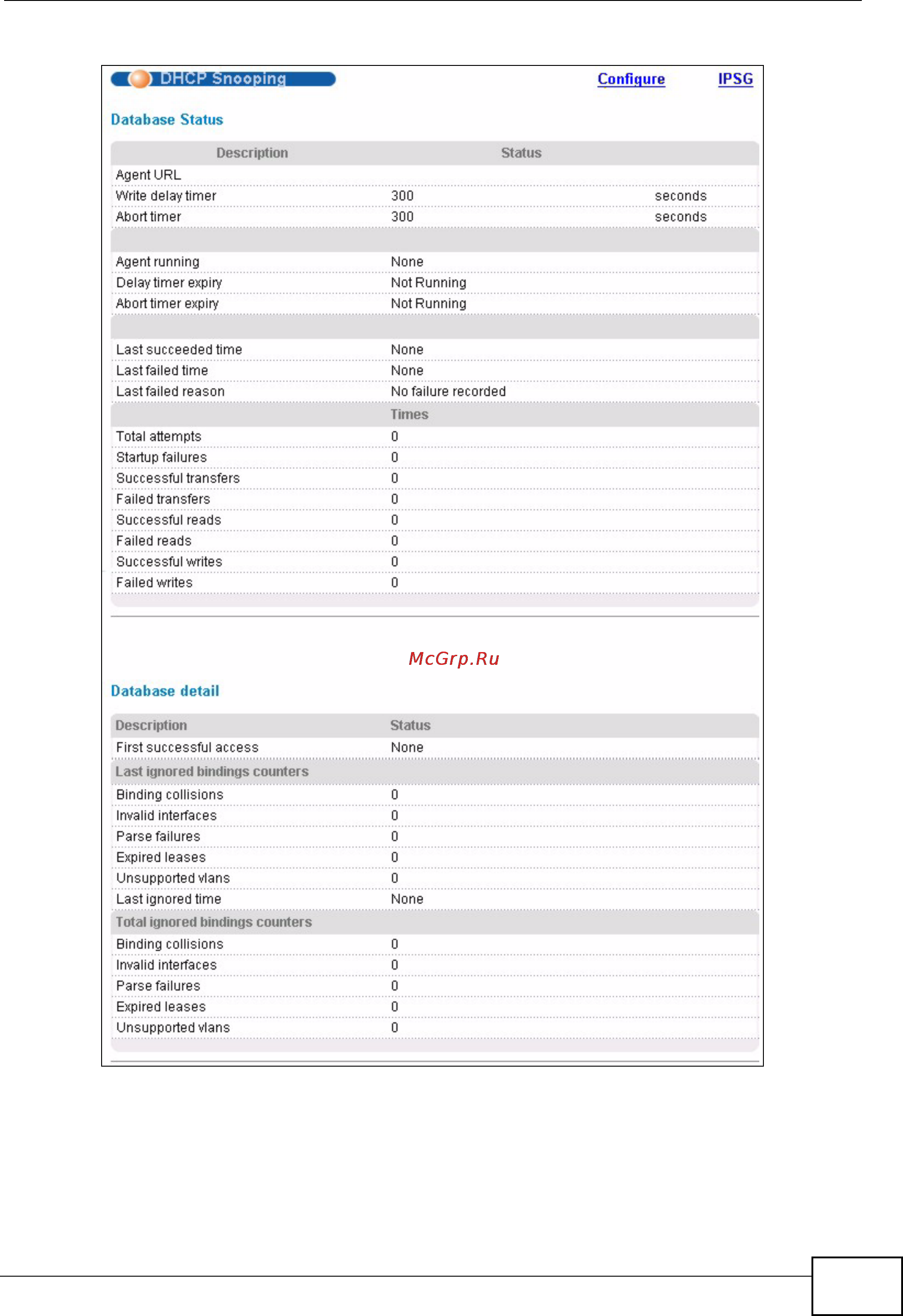 Zyxel MES-3528 [221/354] Figure 117 dhcp snooping