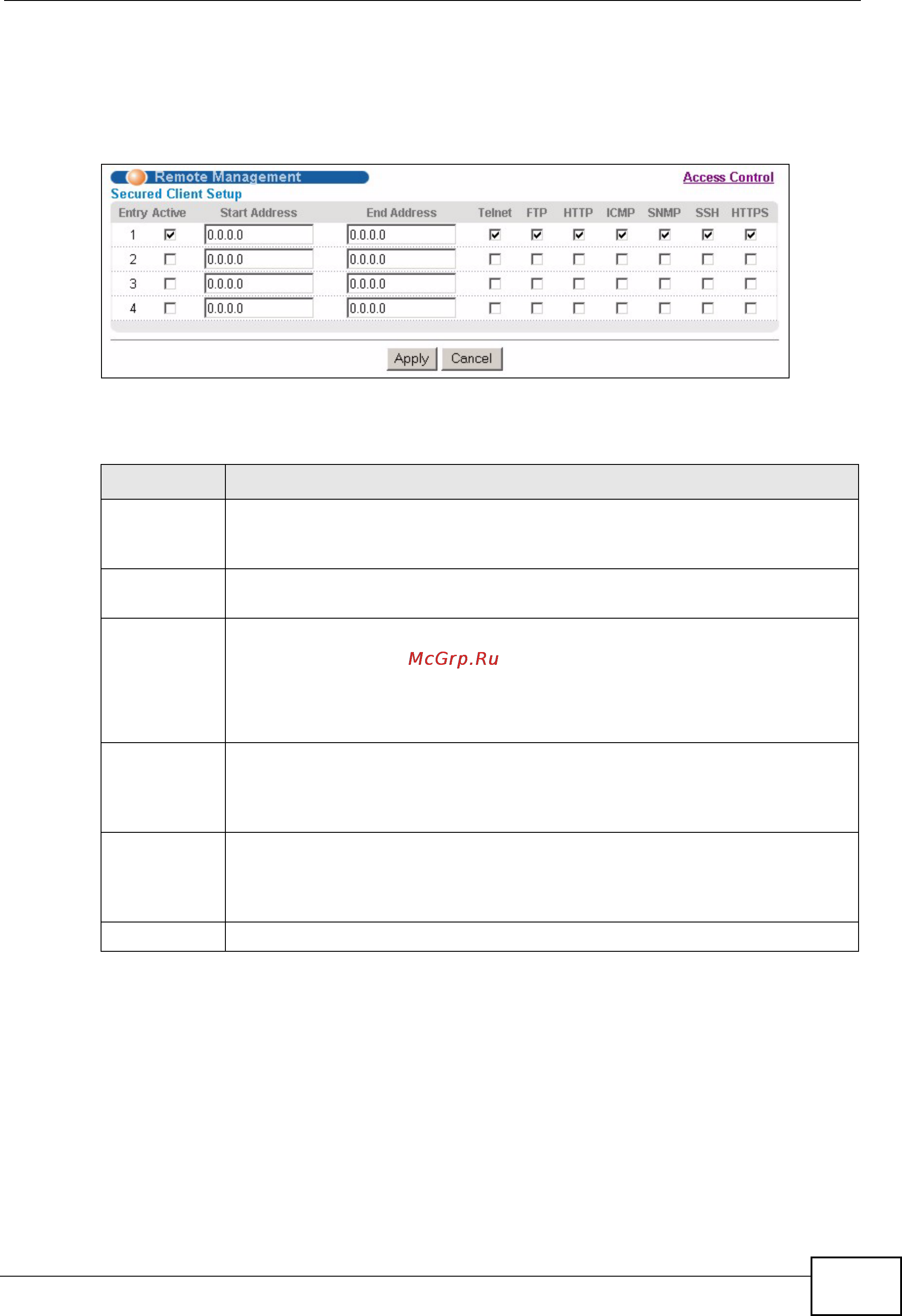 Zyxel MES-3528 [295/354] Remote management