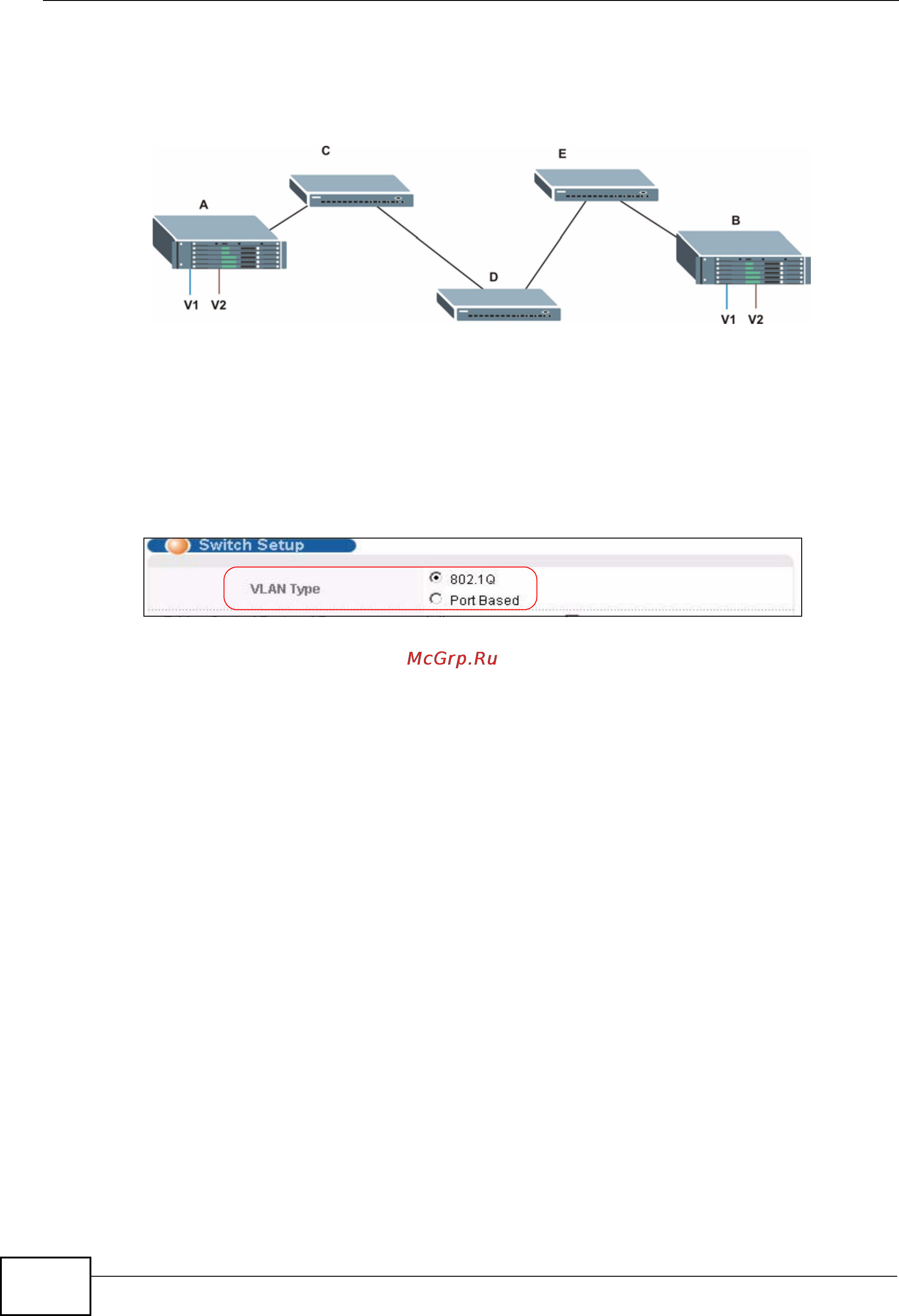 Zyxel MES-3528 [92/354] Select the vlan type