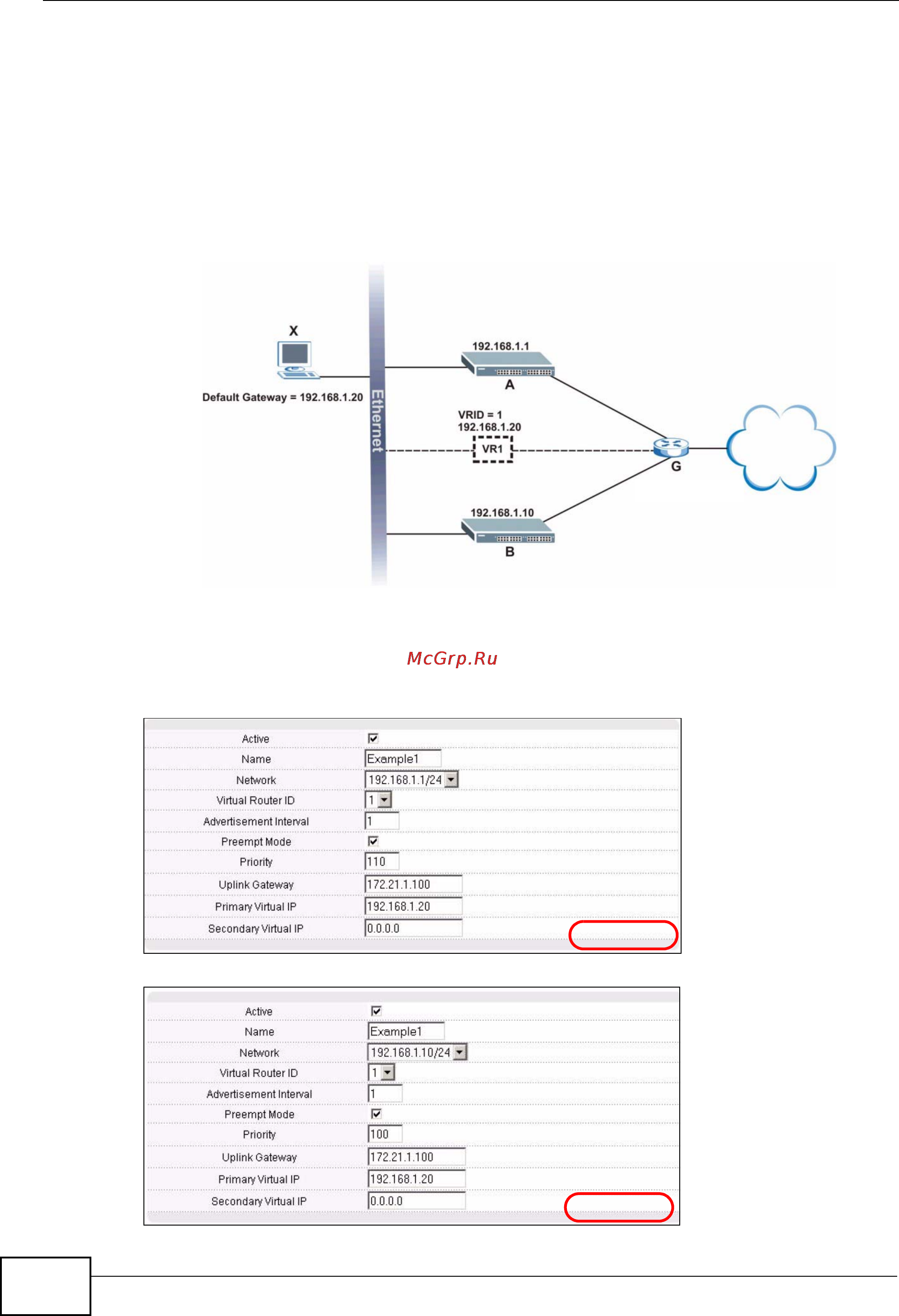 Zyxel GS2200-48 [266/352] One subnet network example
