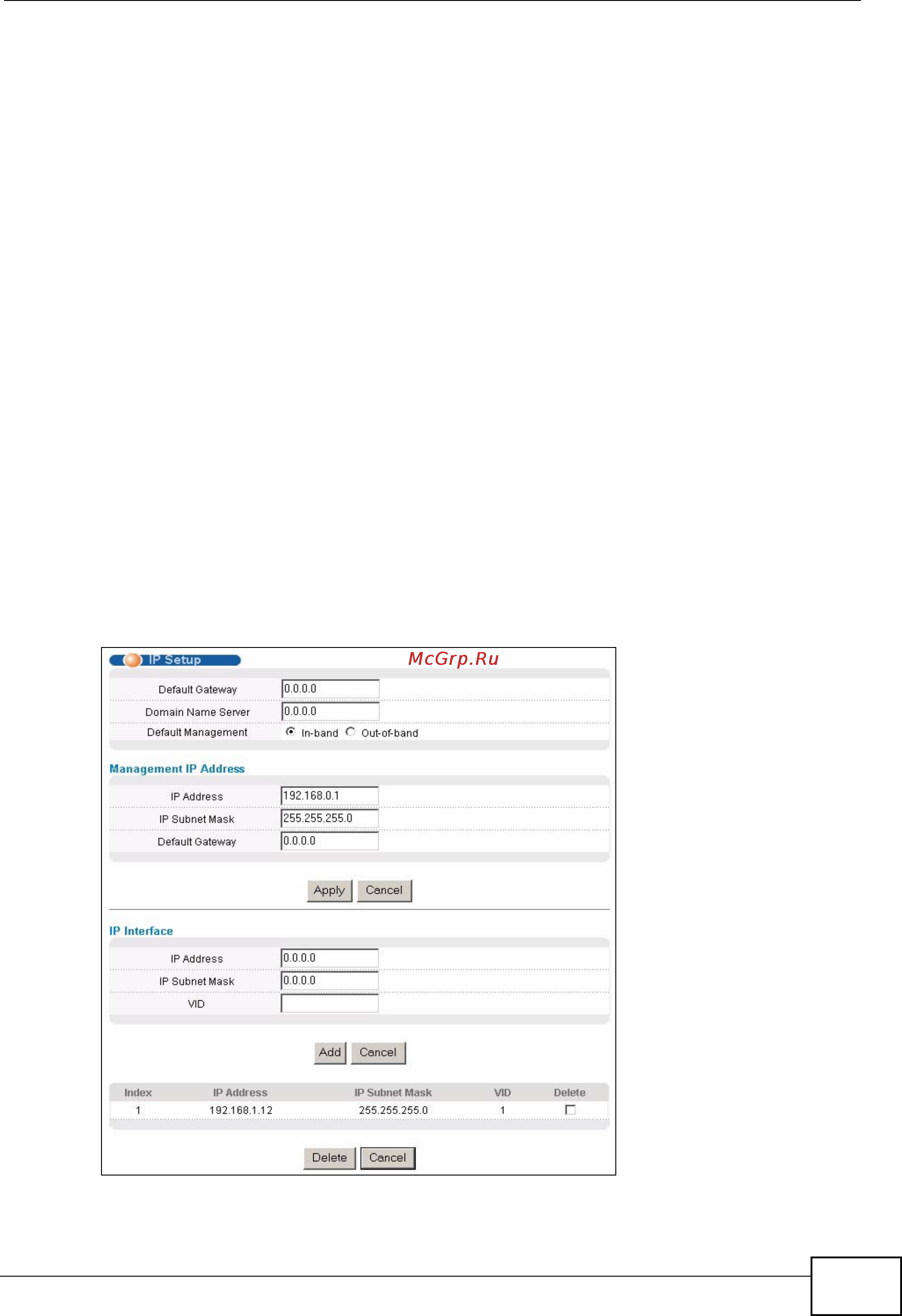Zyxel GS2200-48 [71/352] Ip setup