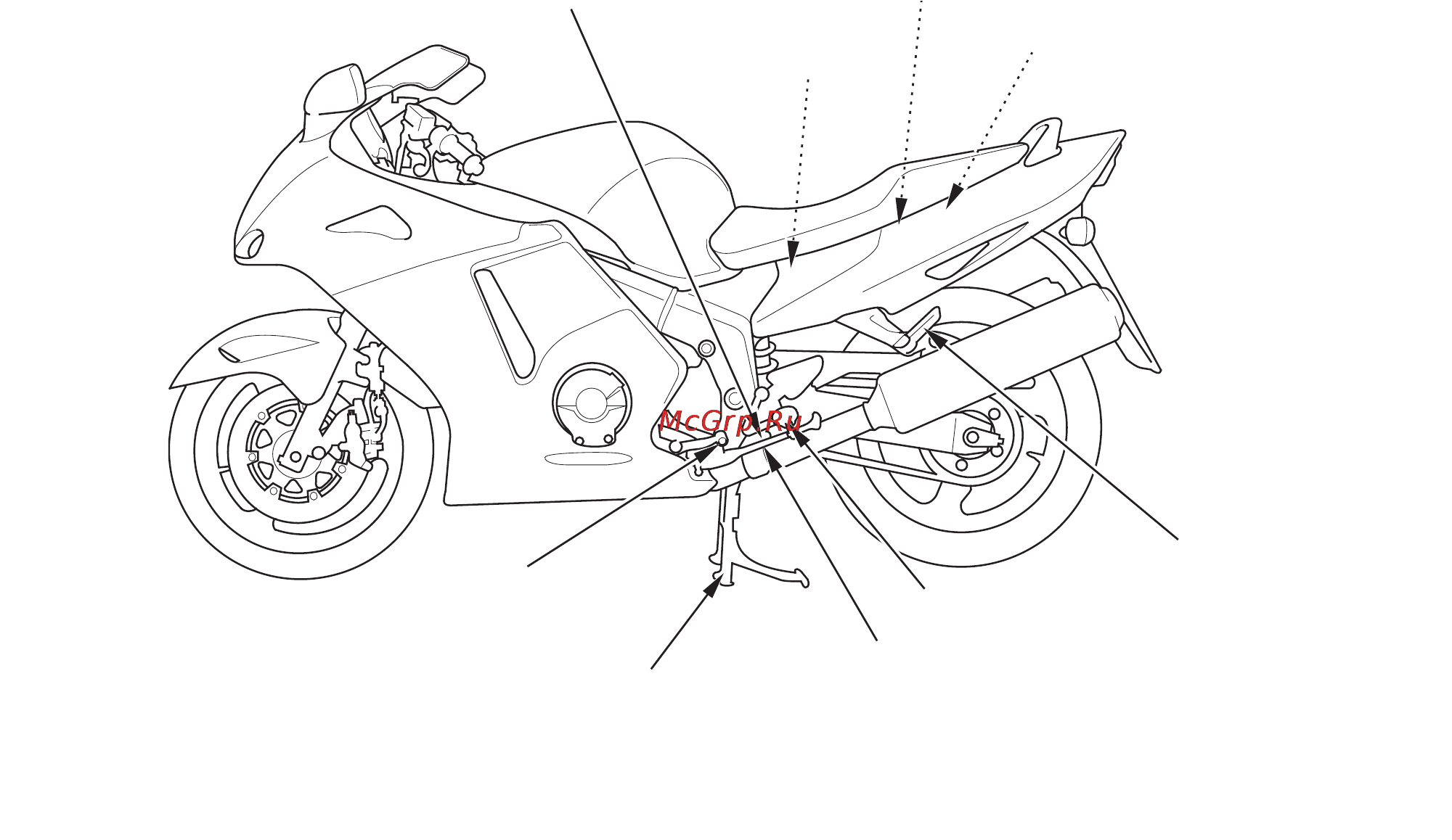 Honda CBR1100XX Инструкция по эксплуатации онлайн [19/152] 10123