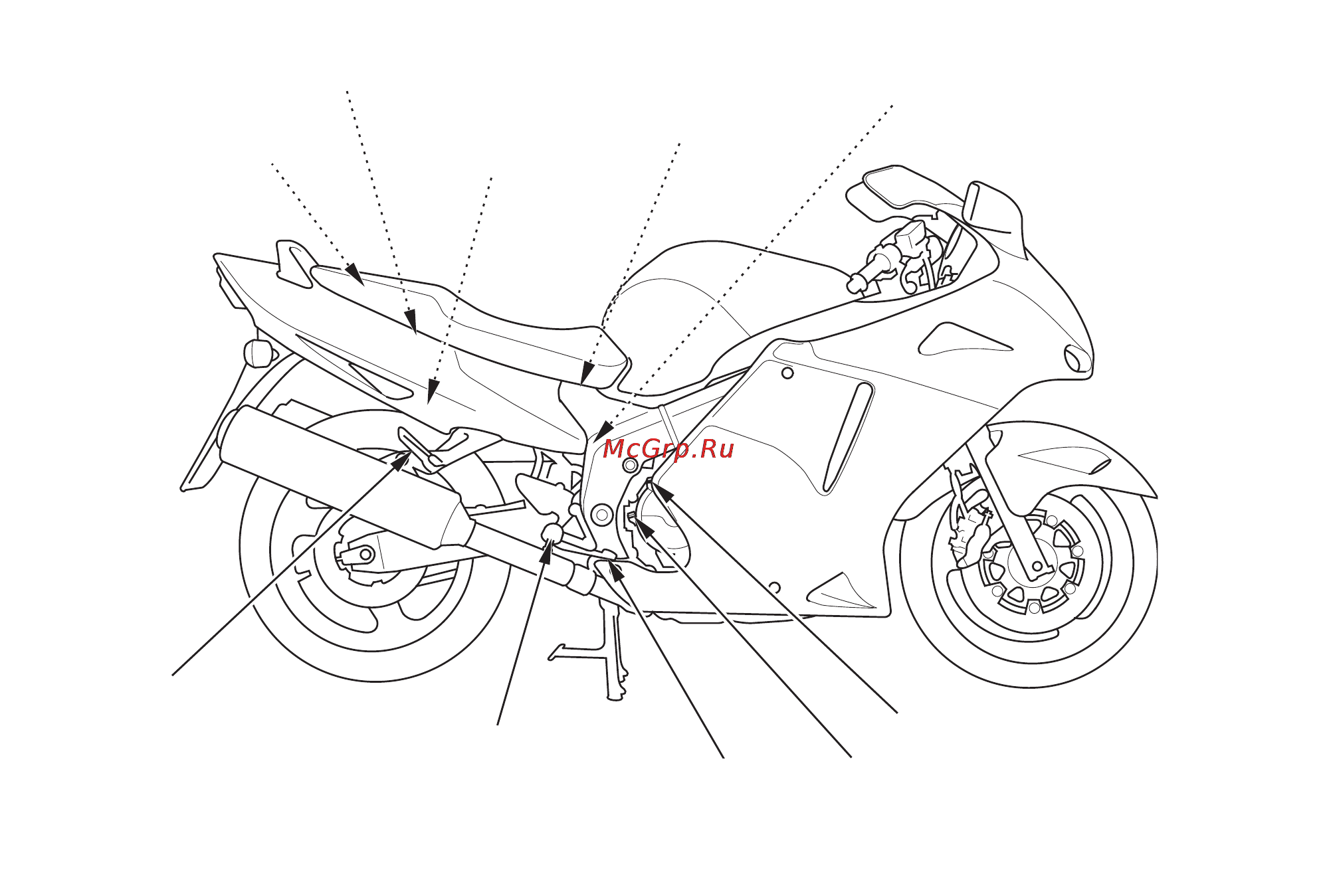 Honda CBR1100XX Инструкция по эксплуатации онлайн [20/152] 10123
