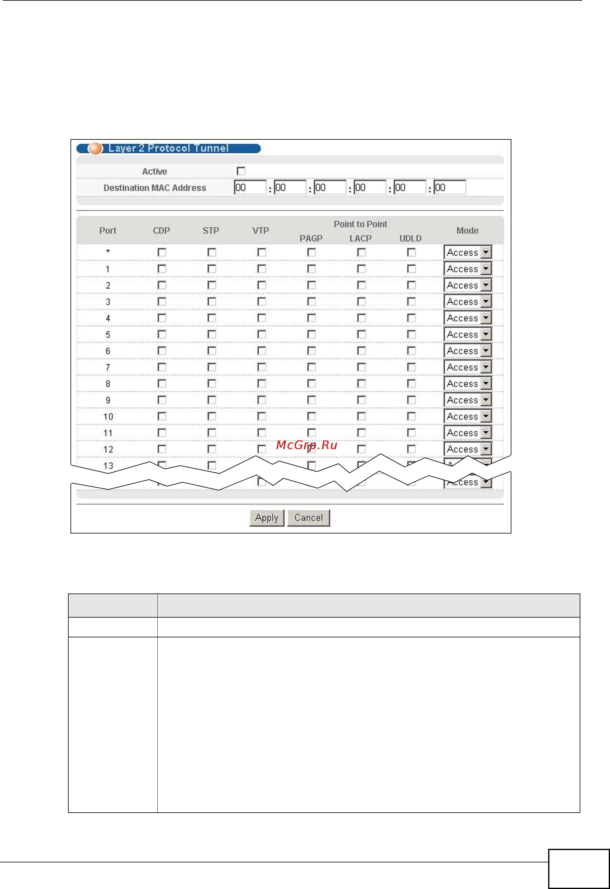 Zyxel GS2200-24P [253/360] Configuring layer 2 protocol tunneling