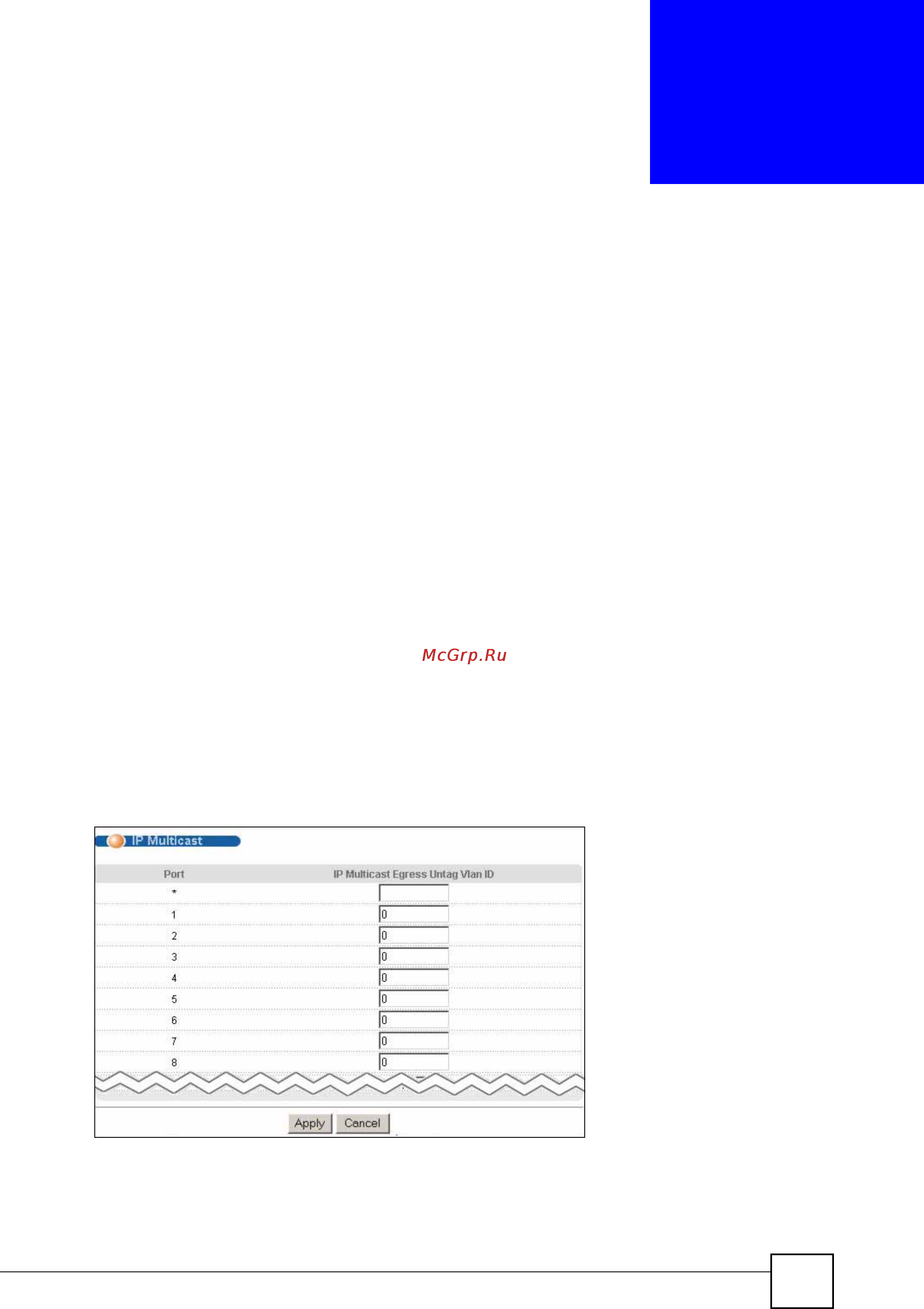 Zyxel GS-4024 [277/526] Ip мультивещание