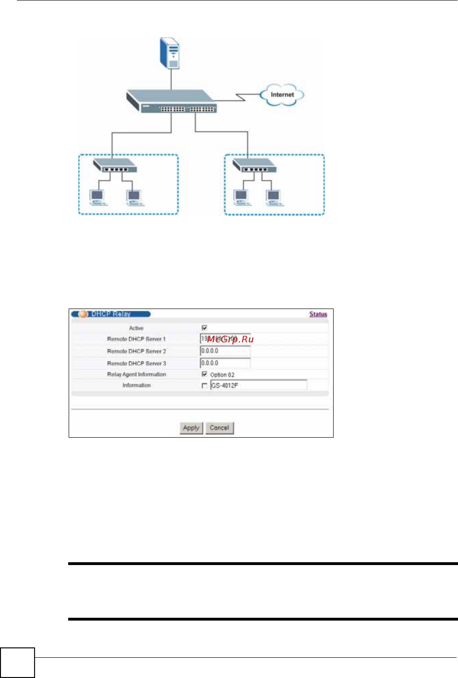 Zyxel GS-4024 [292/526] Настройка dhcp для конкретных vlan