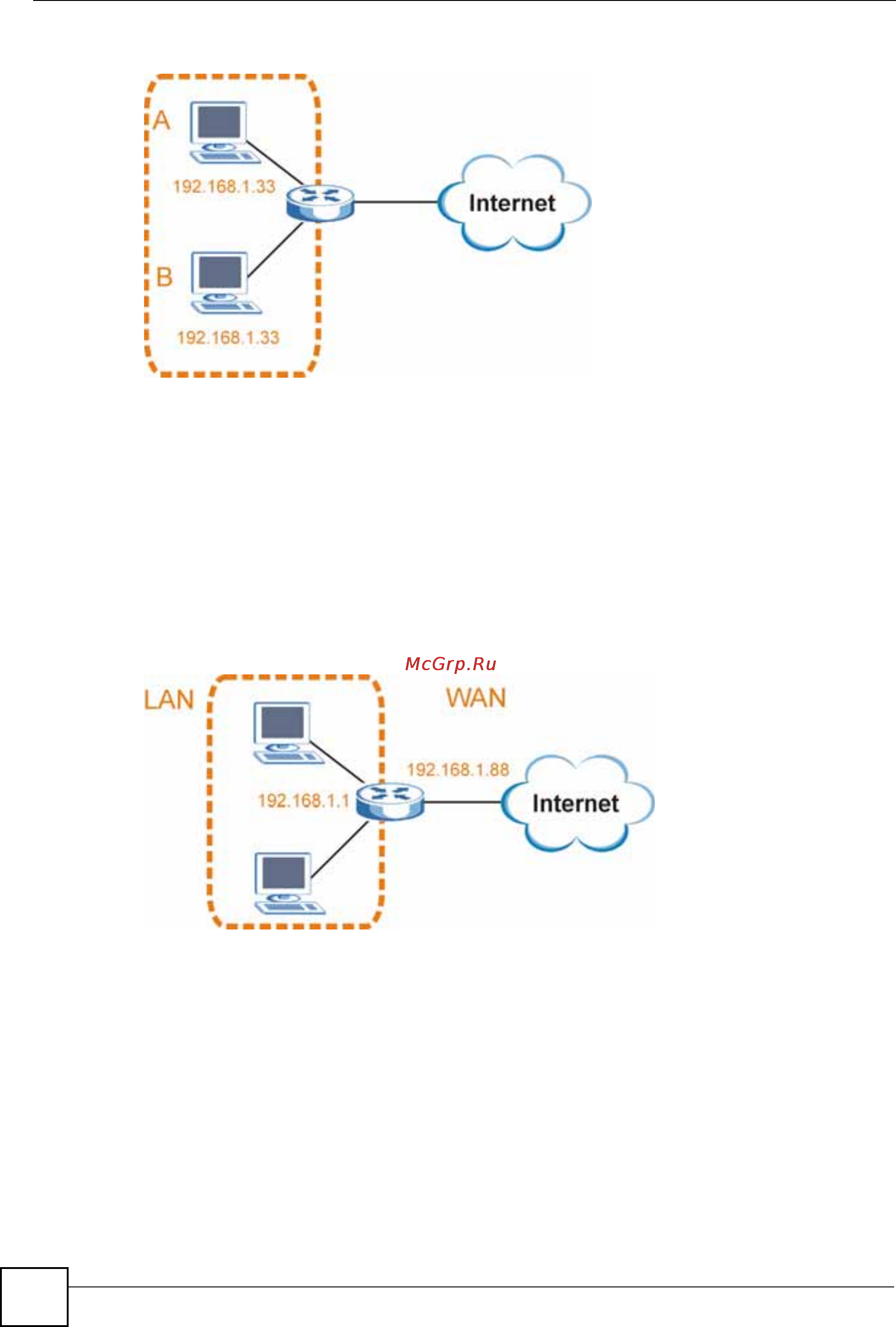Zyxel GS-4024 [502/526] Пример с конфликтом ip адресов компьютера и маршрутизатора