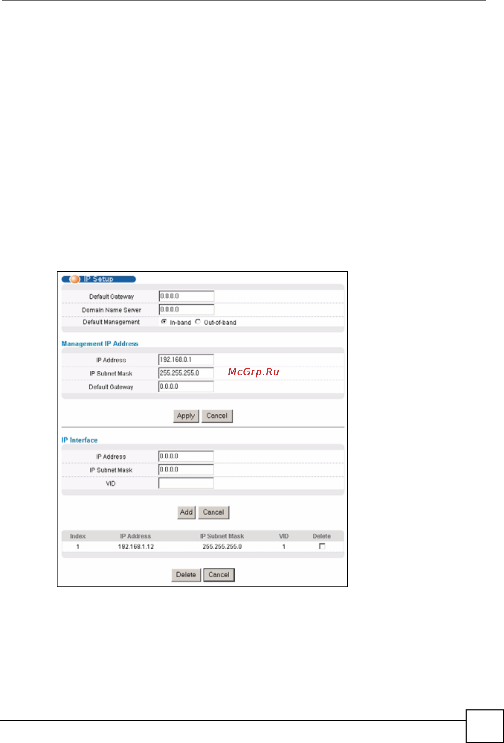 Zyxel GS-4024 [87/526] Ip интерфейсы