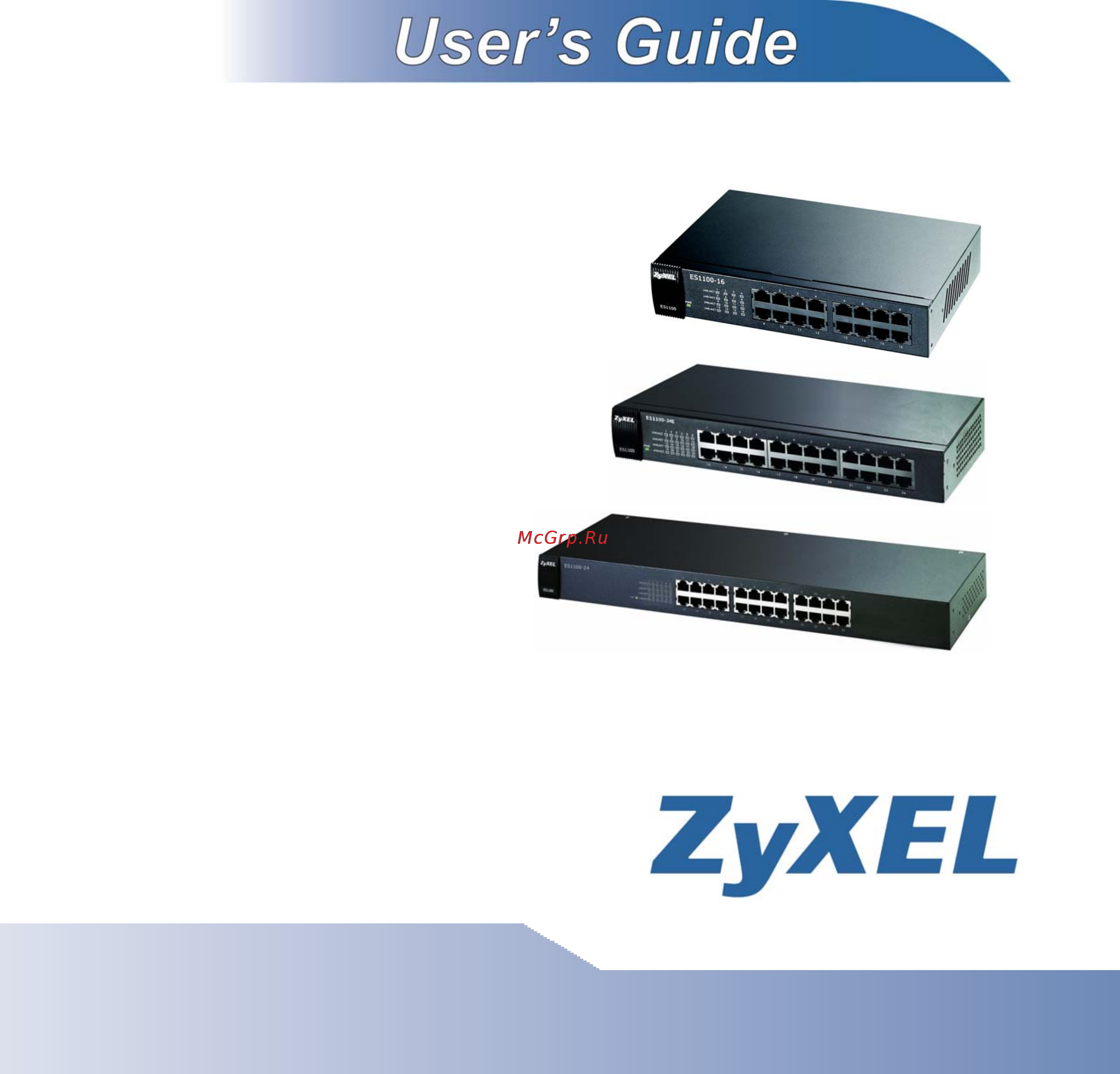 Zyxel ES1100-24E Инструкция по эксплуатации онлайн