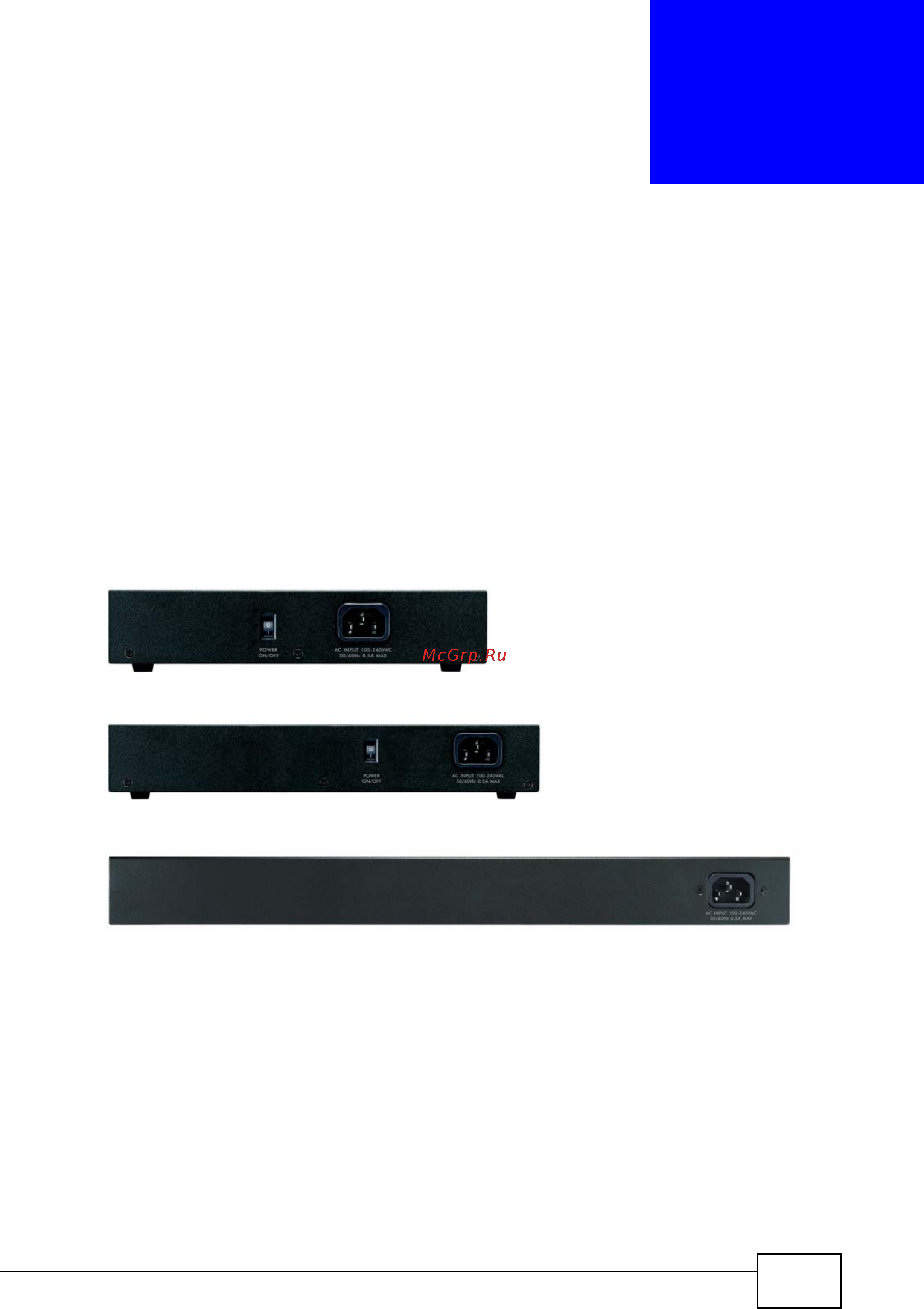 Zyxel ES1100-24E [13/30] Rear panel power connection