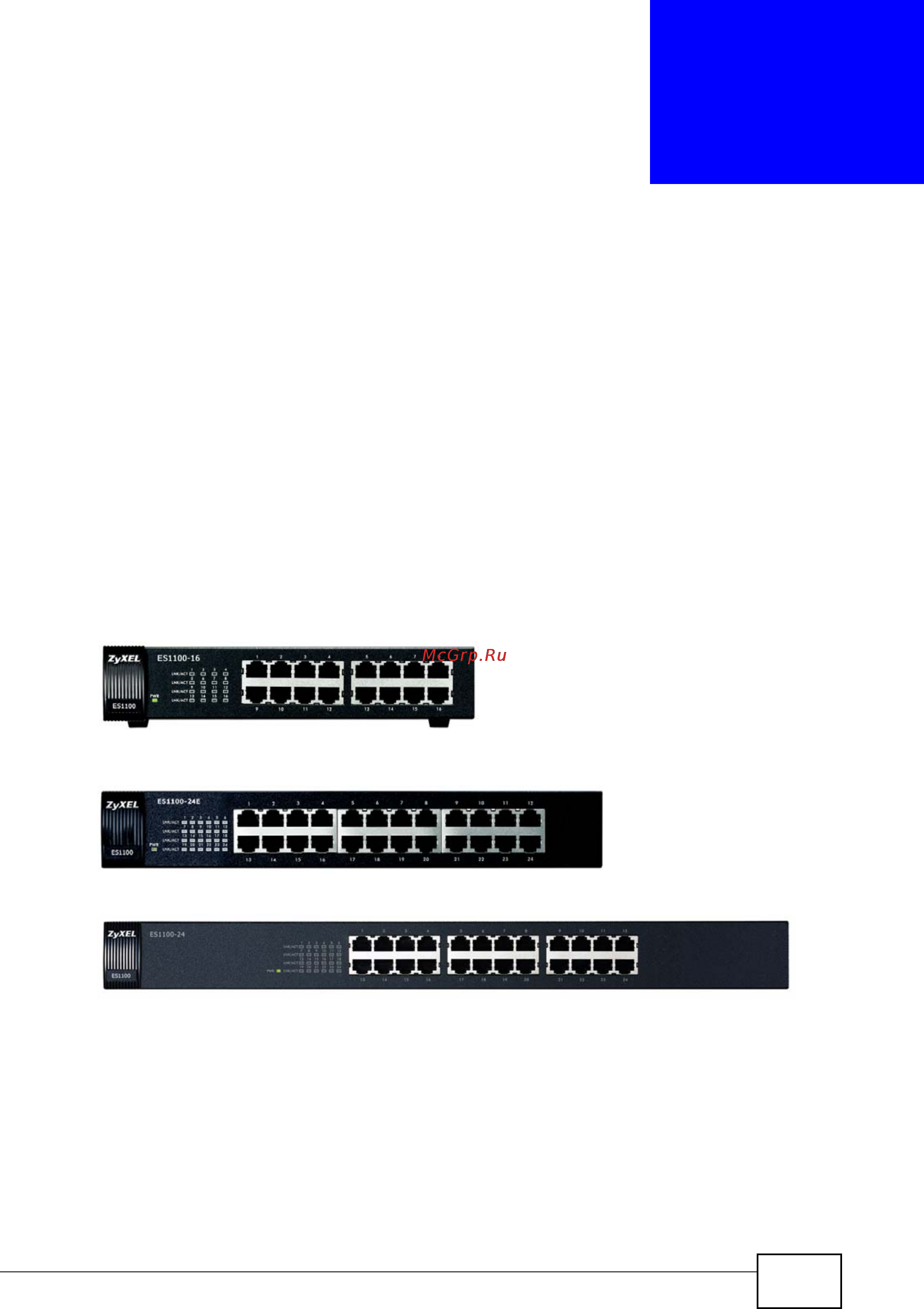 Zyxel ES1100-24E [9/30] Getting to know your switch