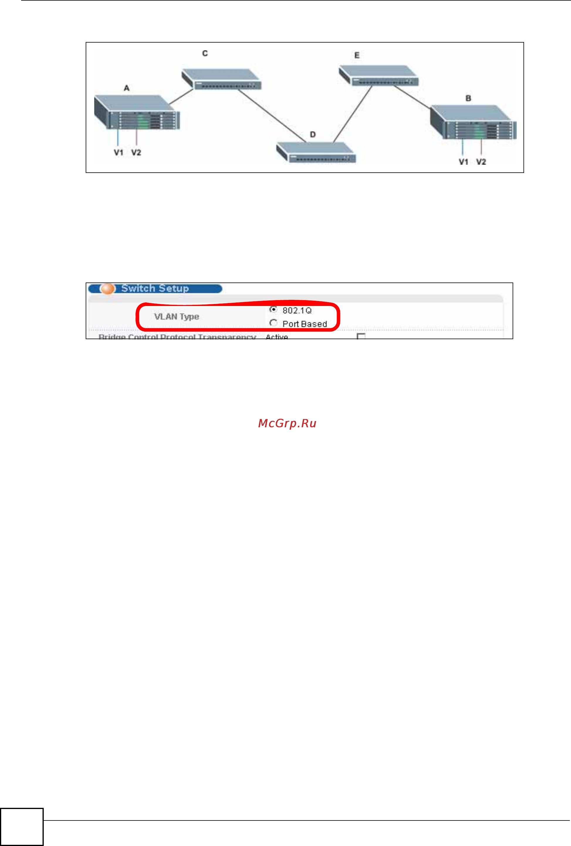 Zyxel ES-2024A [86/298] Выбор типа vlan