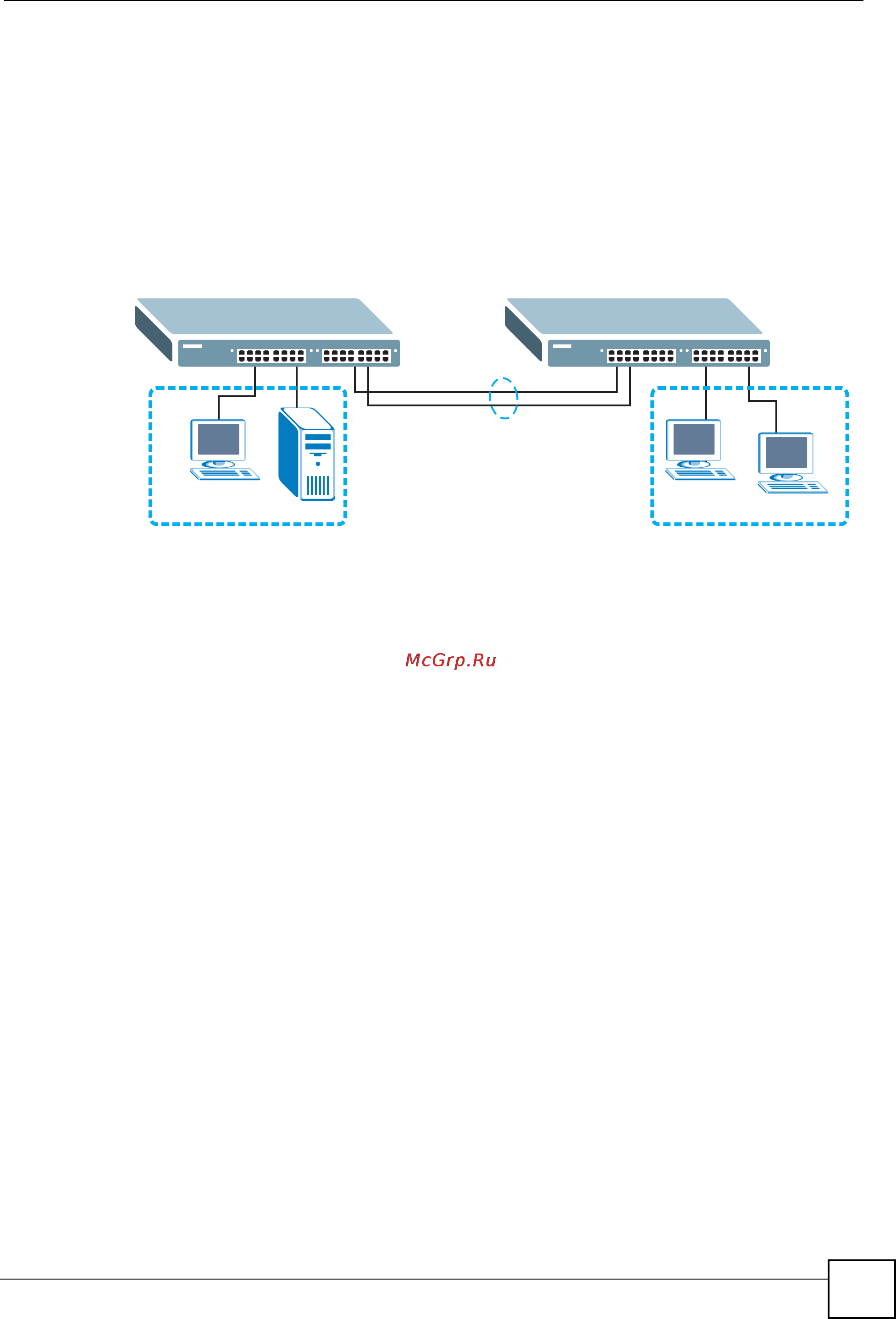 Zyxel GS-3012 EE [35/356] Примеры применения в сетях vlan на базе ieee 802 q