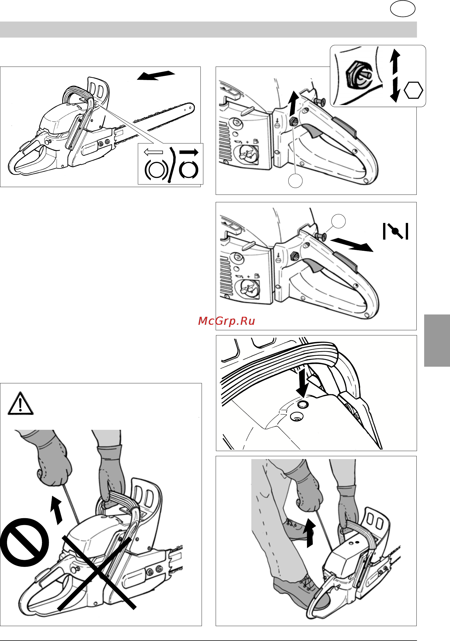 Britech BT 46/40 CS [73/120] Manual de instrucciones de la motosierra