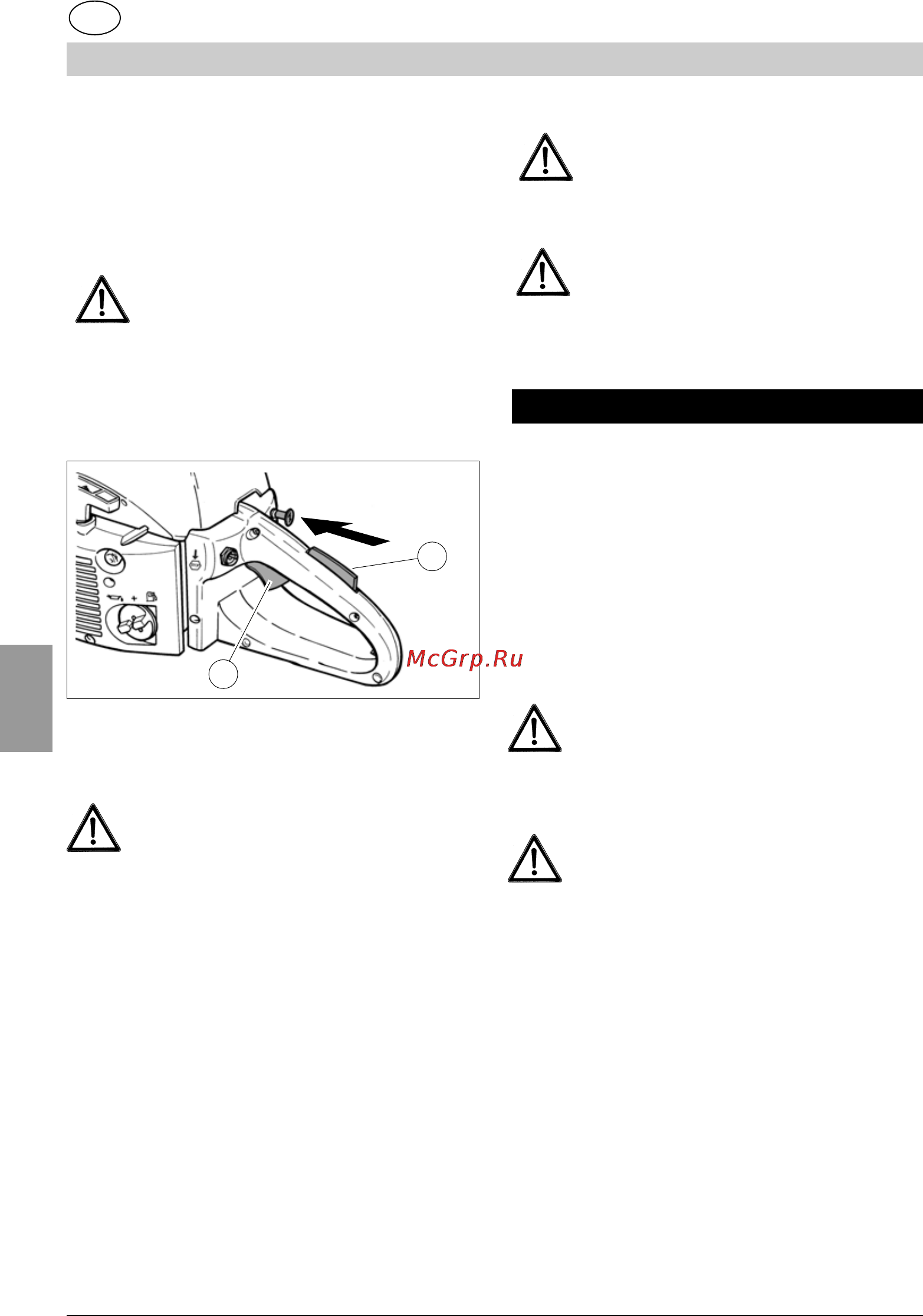 Britech BT 46/40 CS [74/120] Manual de instrucciones de la motosierra