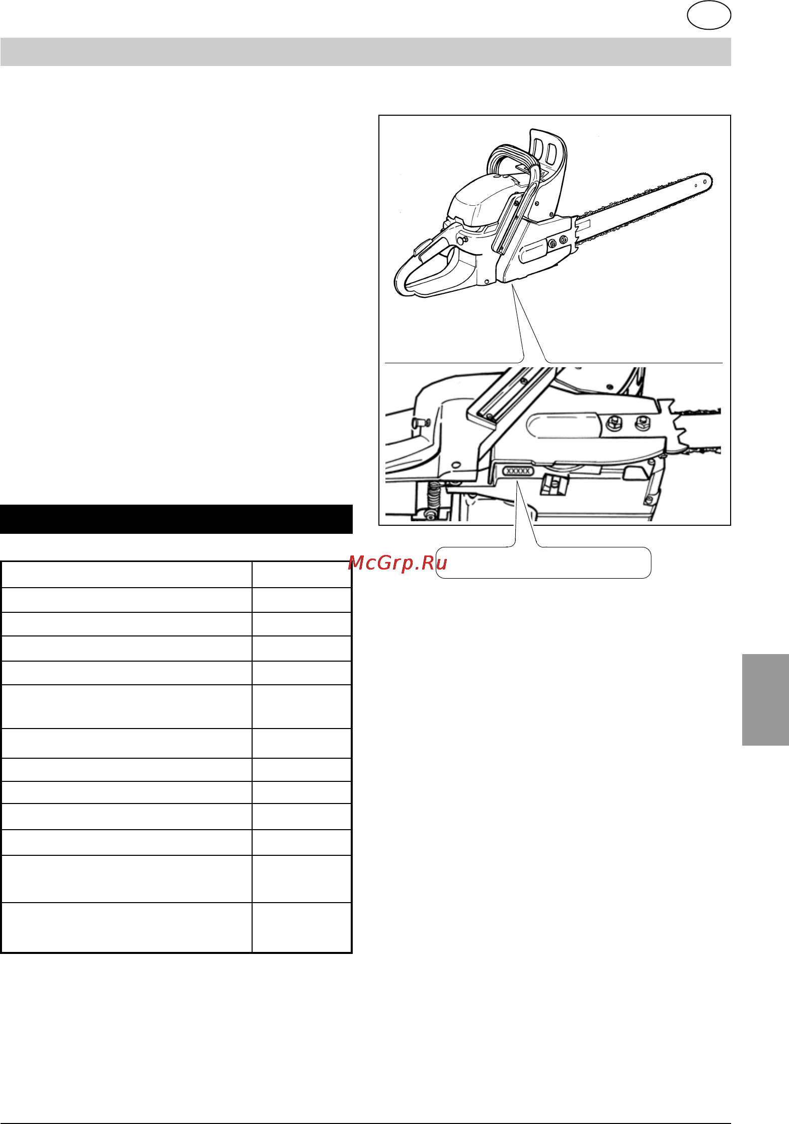 Britech BT 46/40 CS [91/120] Manual de instruções da motosserra