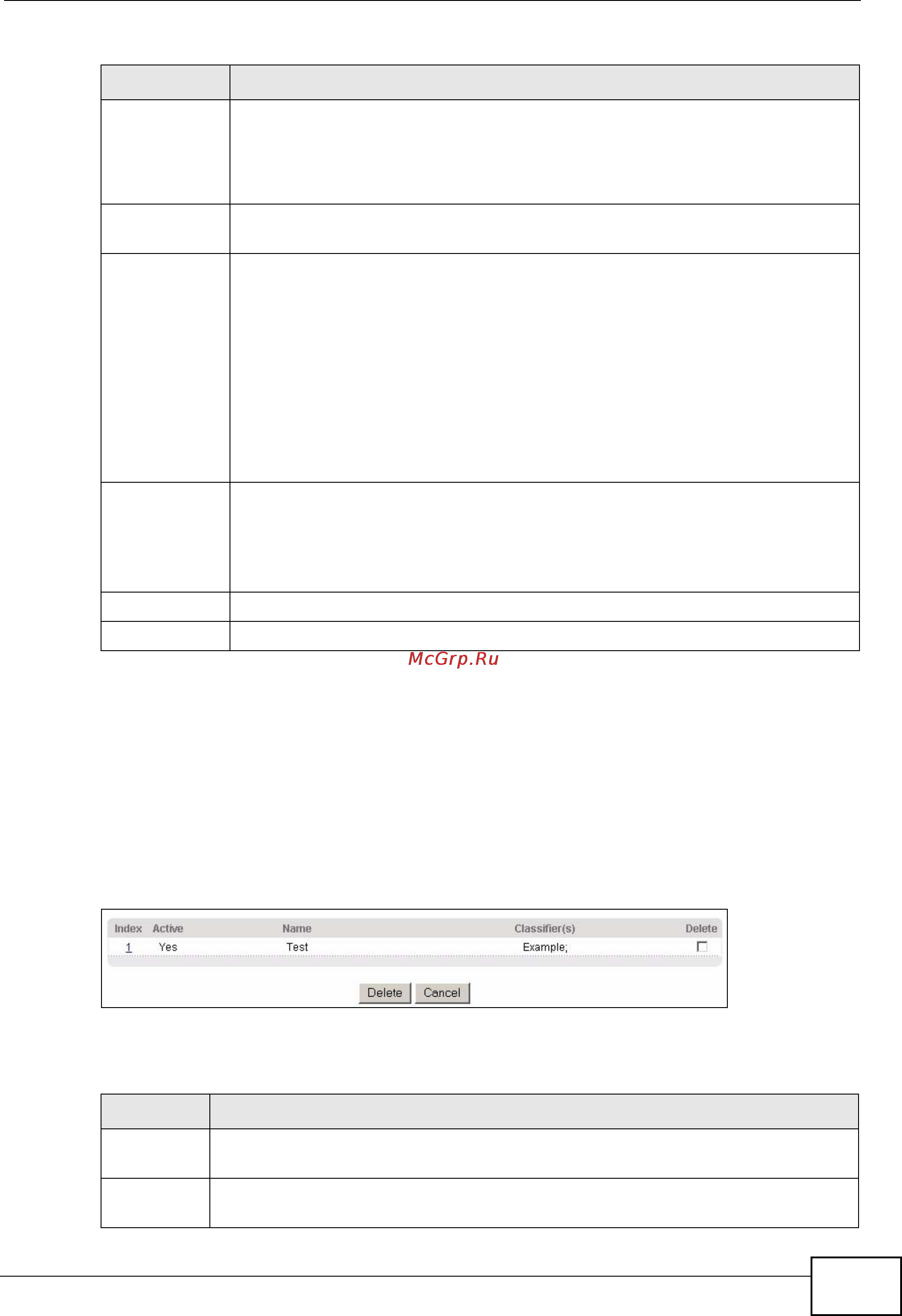 Zyxel MES-3728 [189/388] Viewing and editing policy configuration