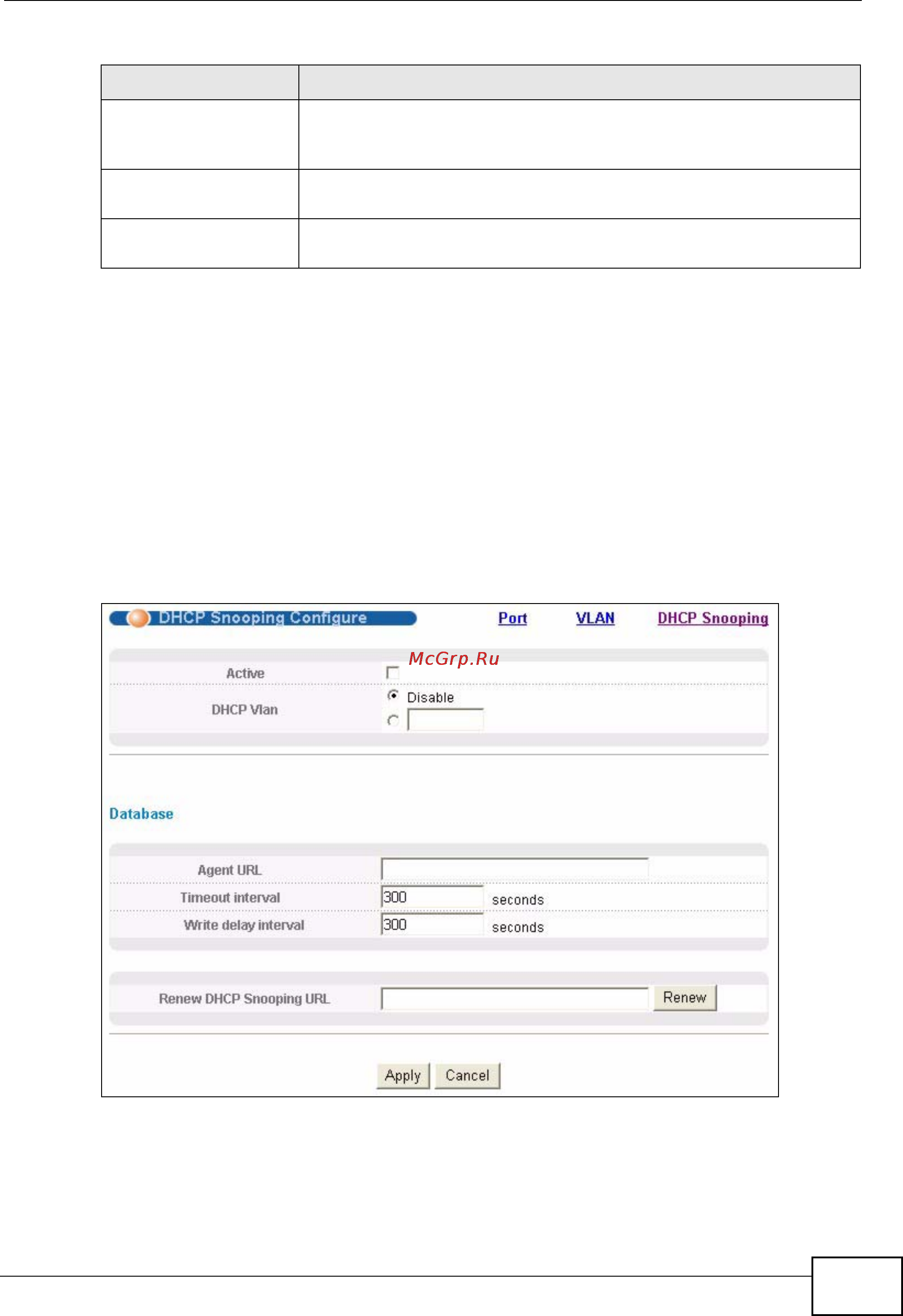 Zyxel MES-3728 [247/388] Dhcp snooping configure
